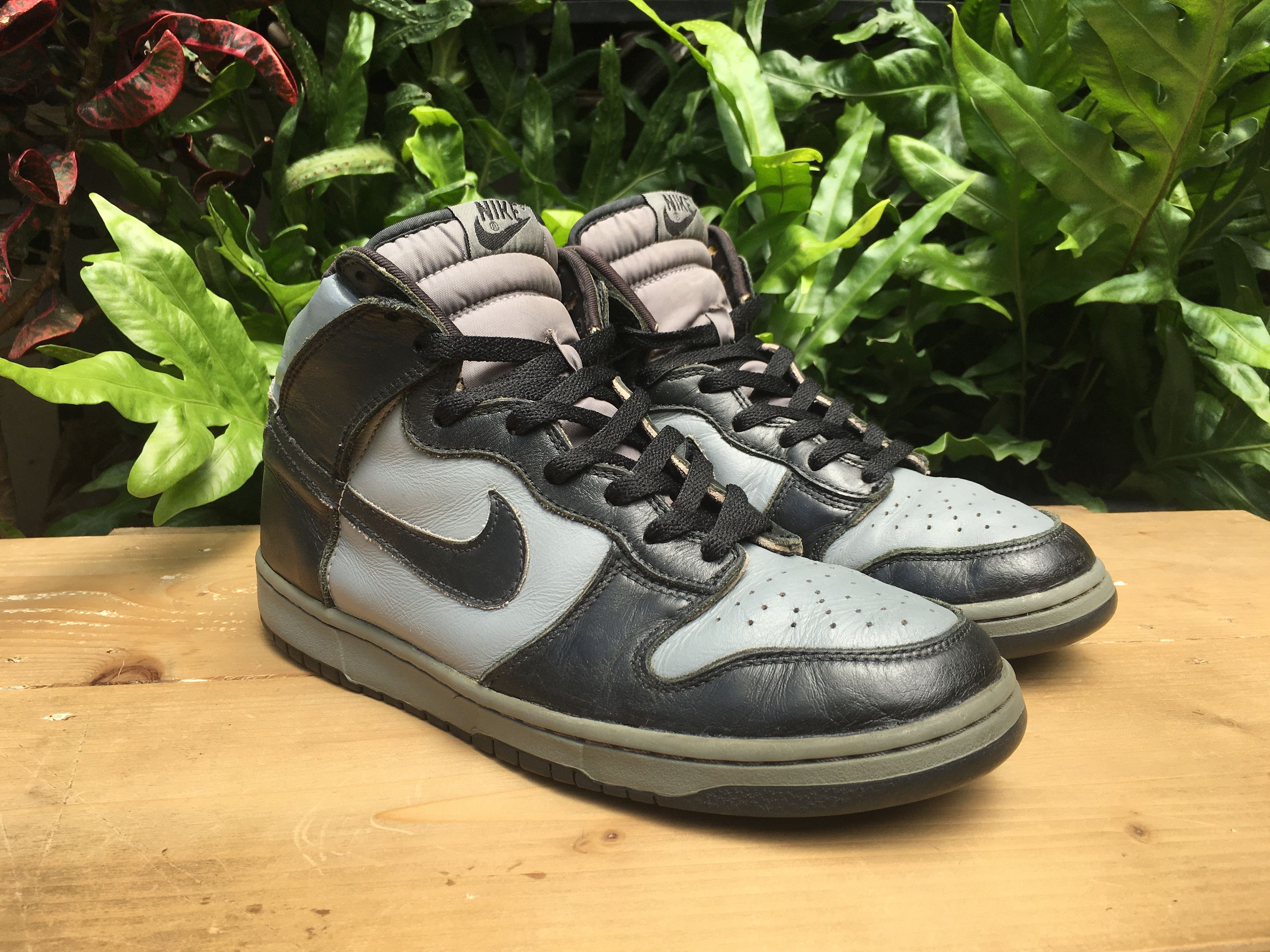 Nike Vintage Nike Dunk High LE Black Cool Grey 1999 Size US 10 / EU 43 - 6 Thumbnail