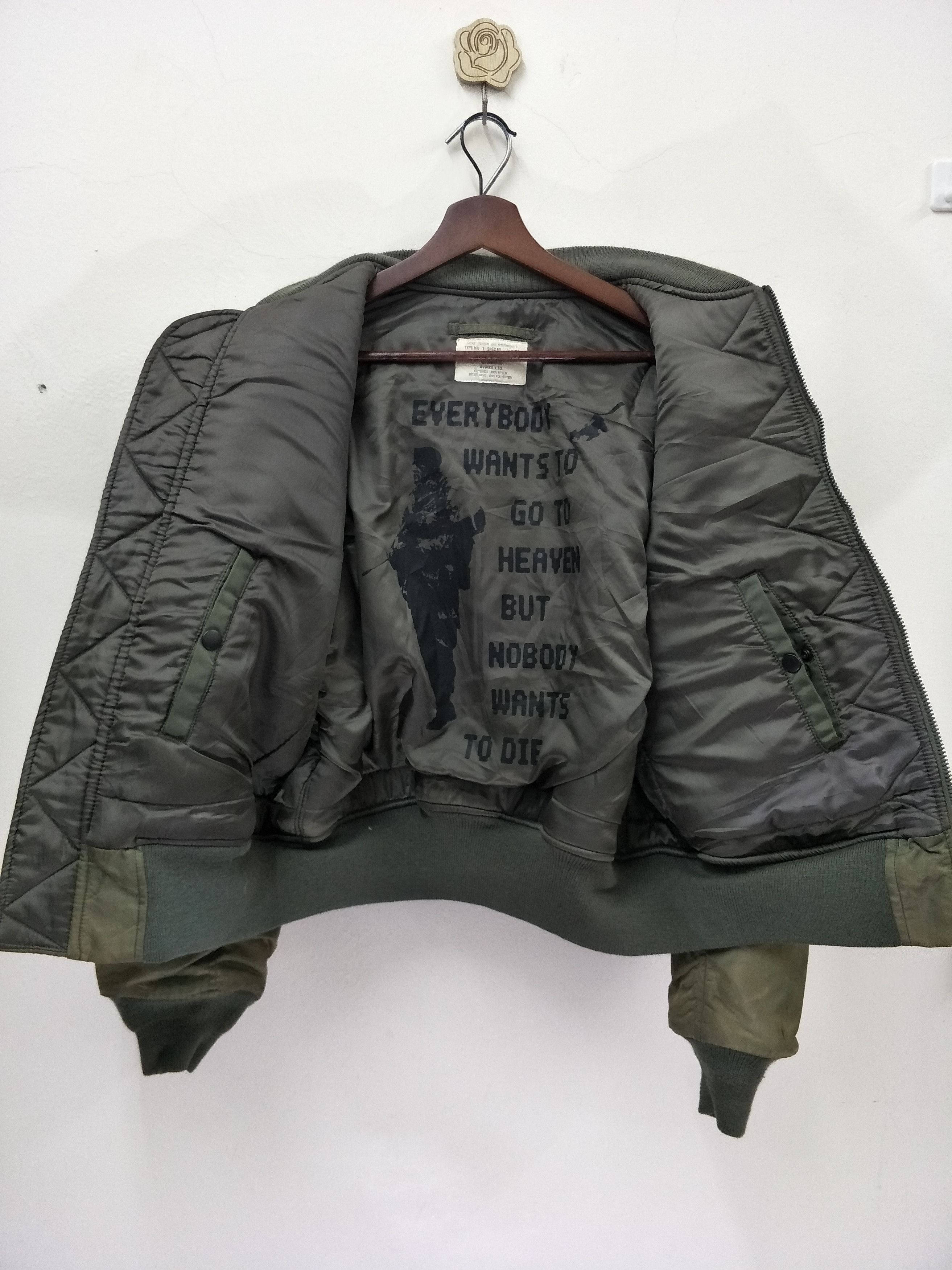 Avirex Vintage Avirex Flight Bombers Jacket Black Scorpions Size US M / EU 48-50 / 2 - 3 Thumbnail