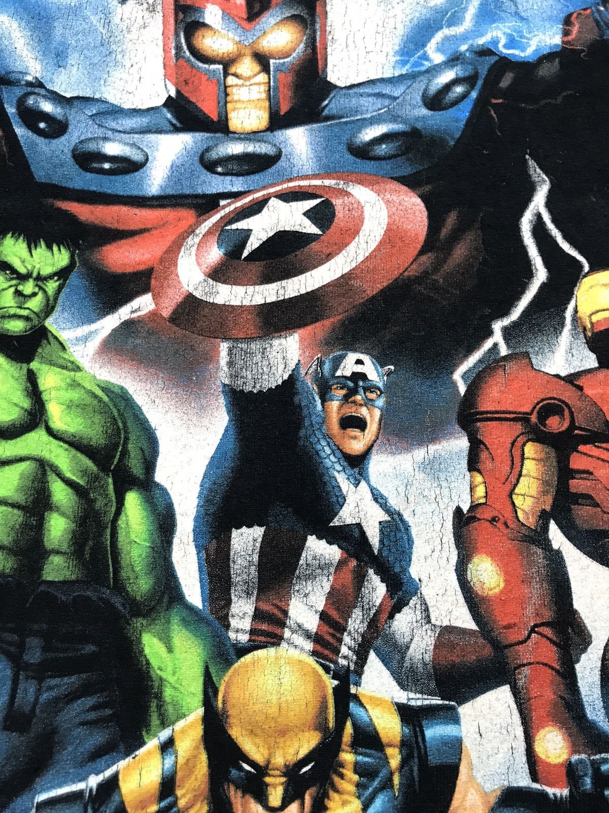 Mad Engine × Marvel Comics × Vintage Marvel Avengers x Xmen magneto wolverine t shirt Size US XL / EU 56 / 4 - 8 Thumbnail