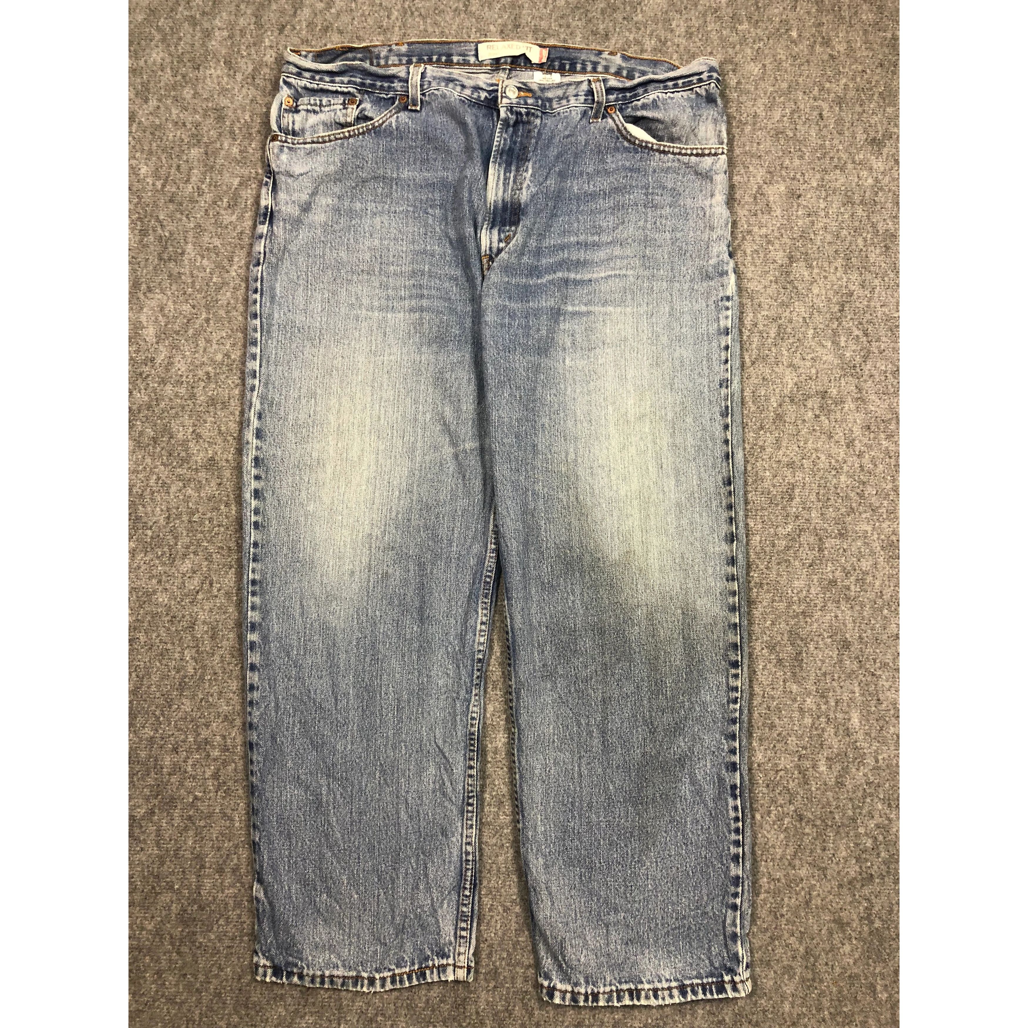 image of Levis 550 Relaxed Fit Faded Denim Lightwash in Blue Denim, Men's (Size 43)