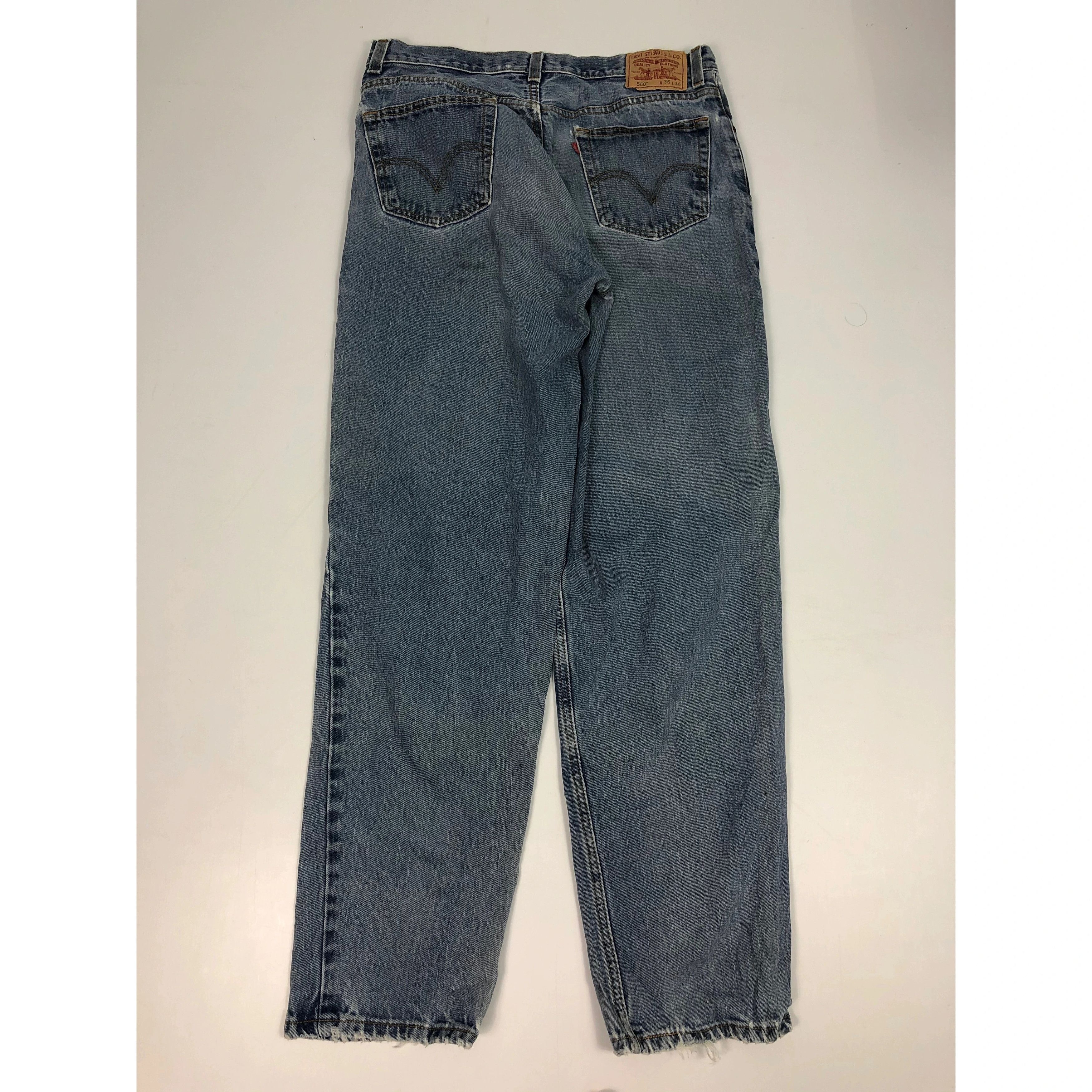 Levi's Vintage Levis 560 Comfort Fit Faded Denim DP0083 Size US 37 - 3 Thumbnail