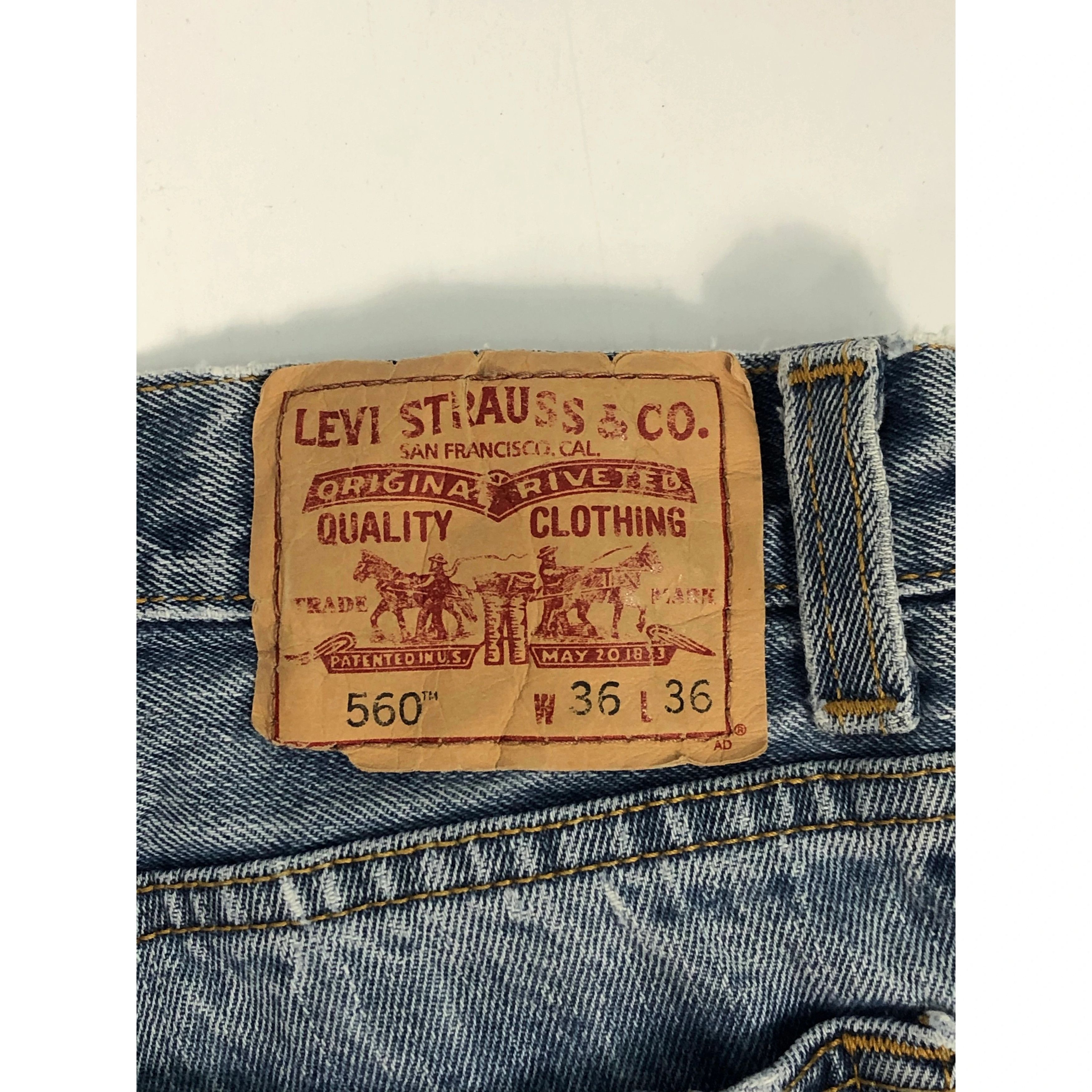 Levi's Vintage Levis 560 Comfort Fit Faded Denim DP0083 Size US 37 - 5 Thumbnail