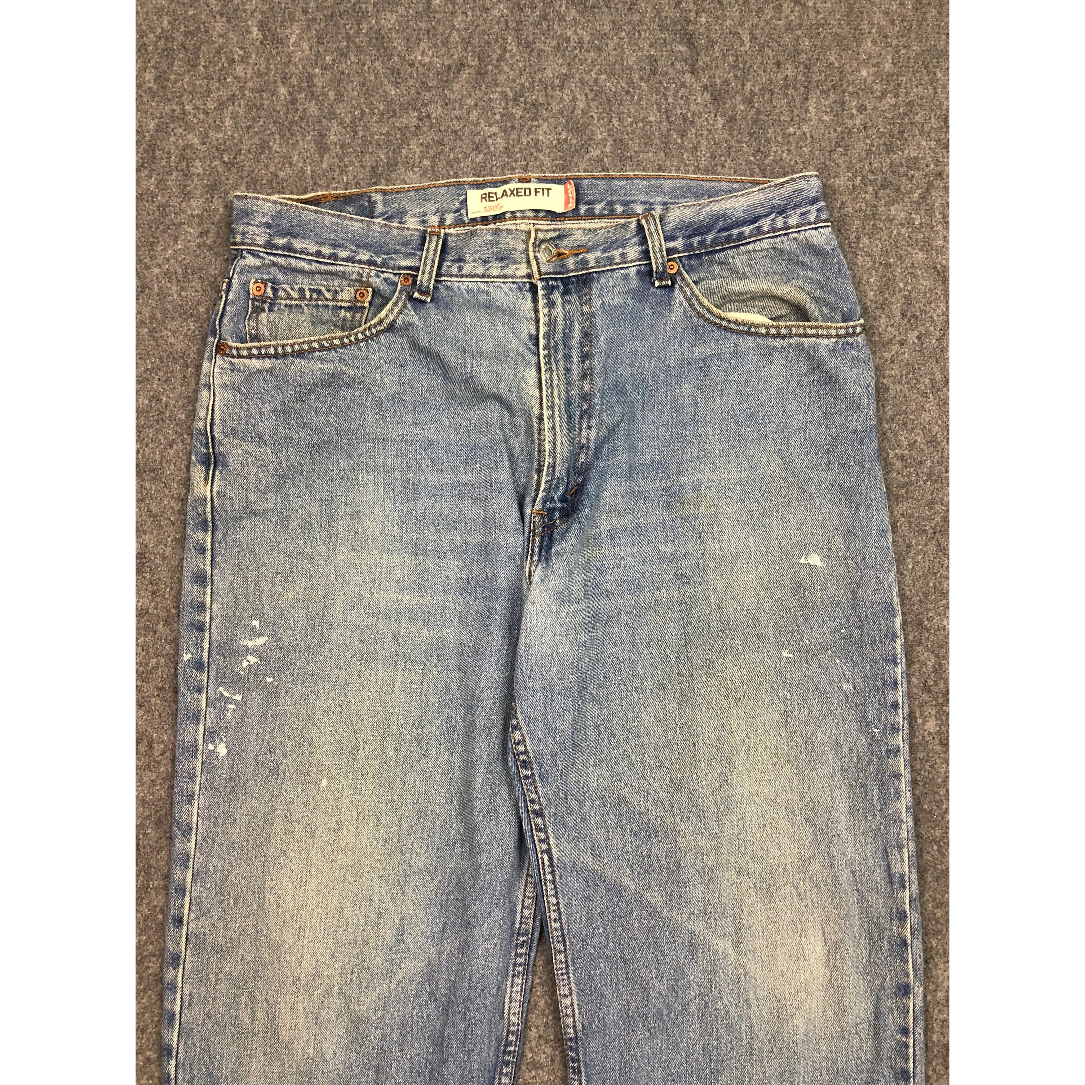 Levi's Vintage Sun Faded Levis 550 Jeans Lightwash DP0534 Size US 37 - 3 Thumbnail