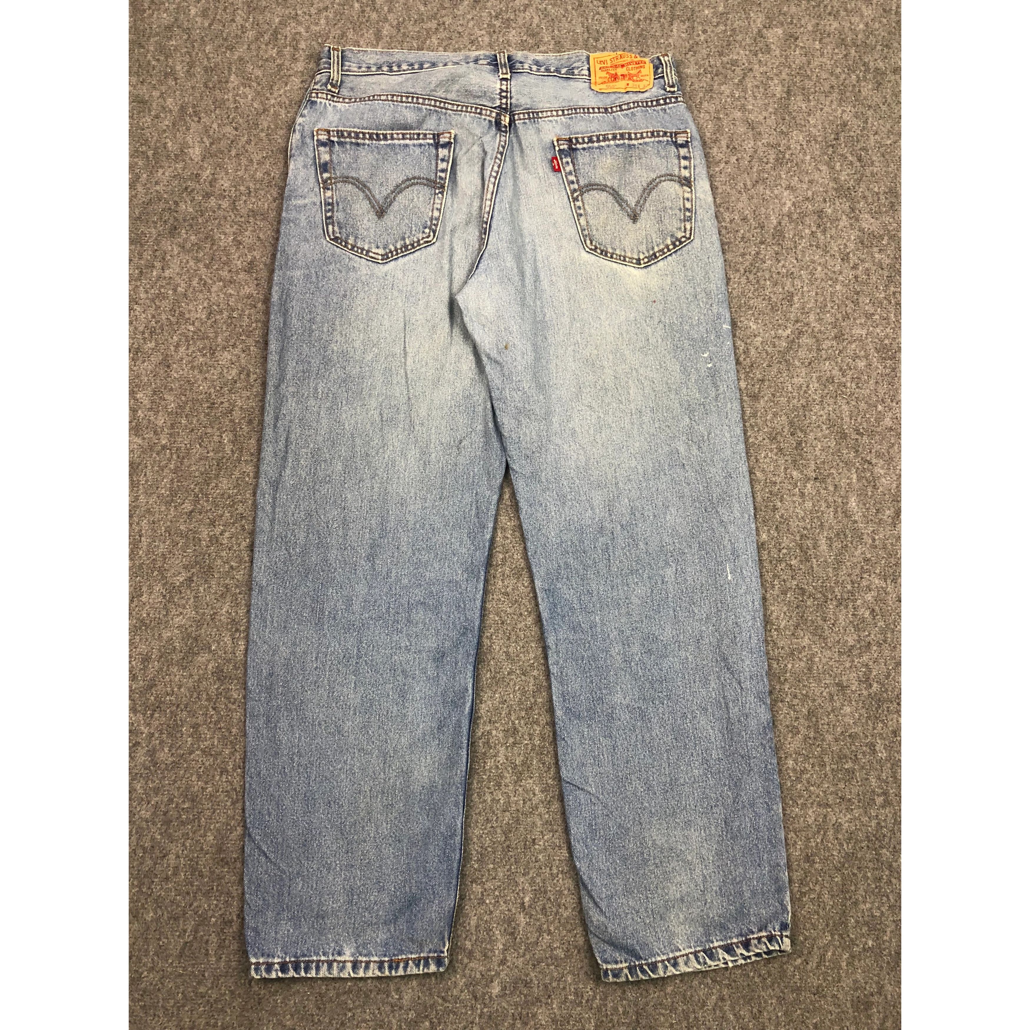 Levi's Vintage Sun Faded Levis 550 Jeans Lightwash DP0534 Size US 37 - 2 Thumbnail