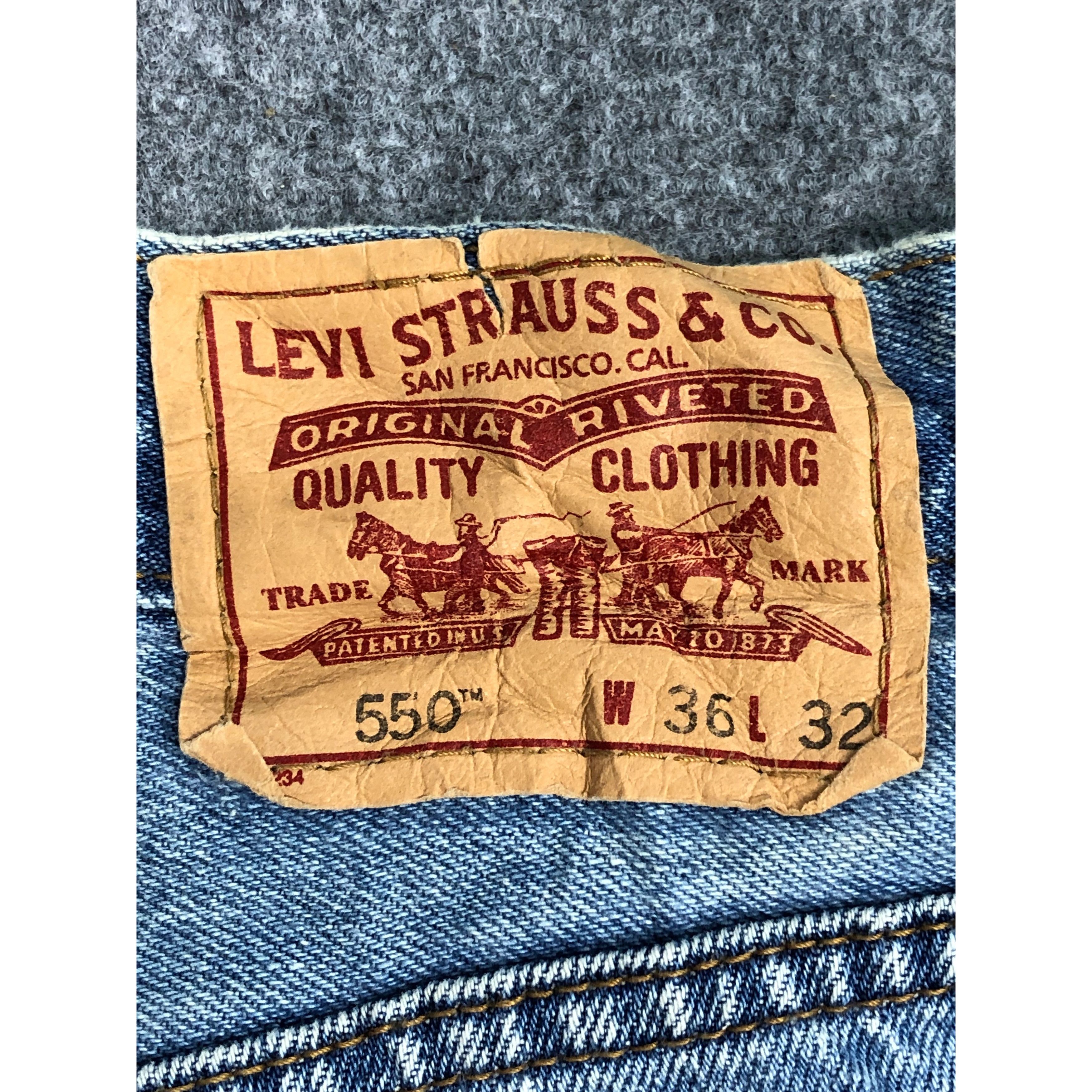 Levi's Vintage Sun Faded Levis 550 Jeans Lightwash DP0534 Size US 37 - 5 Thumbnail