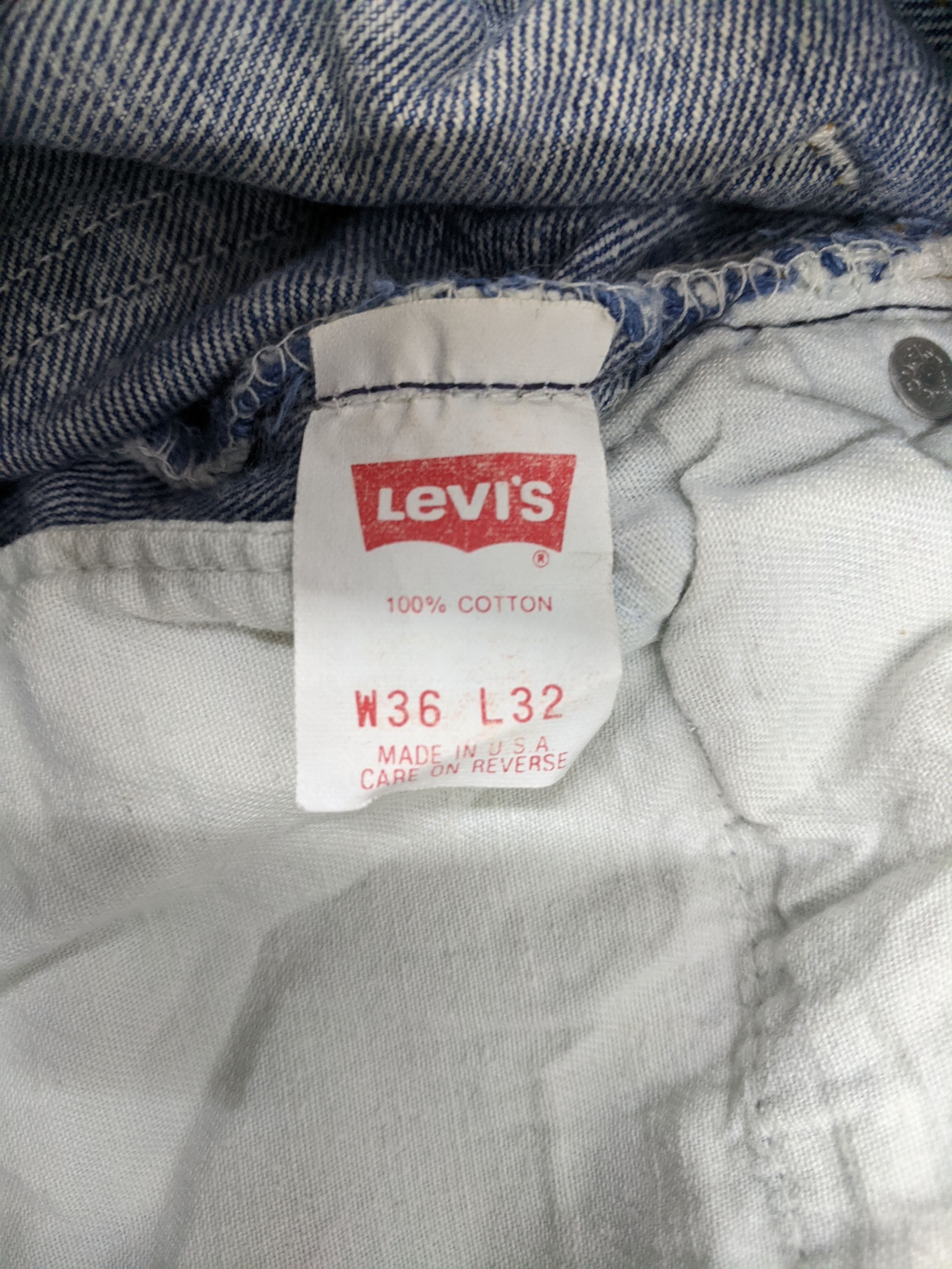 Levi's Vintage 90s Levis 501 Acid Wash Jeans DP0817 Size US 35 - 6 Thumbnail