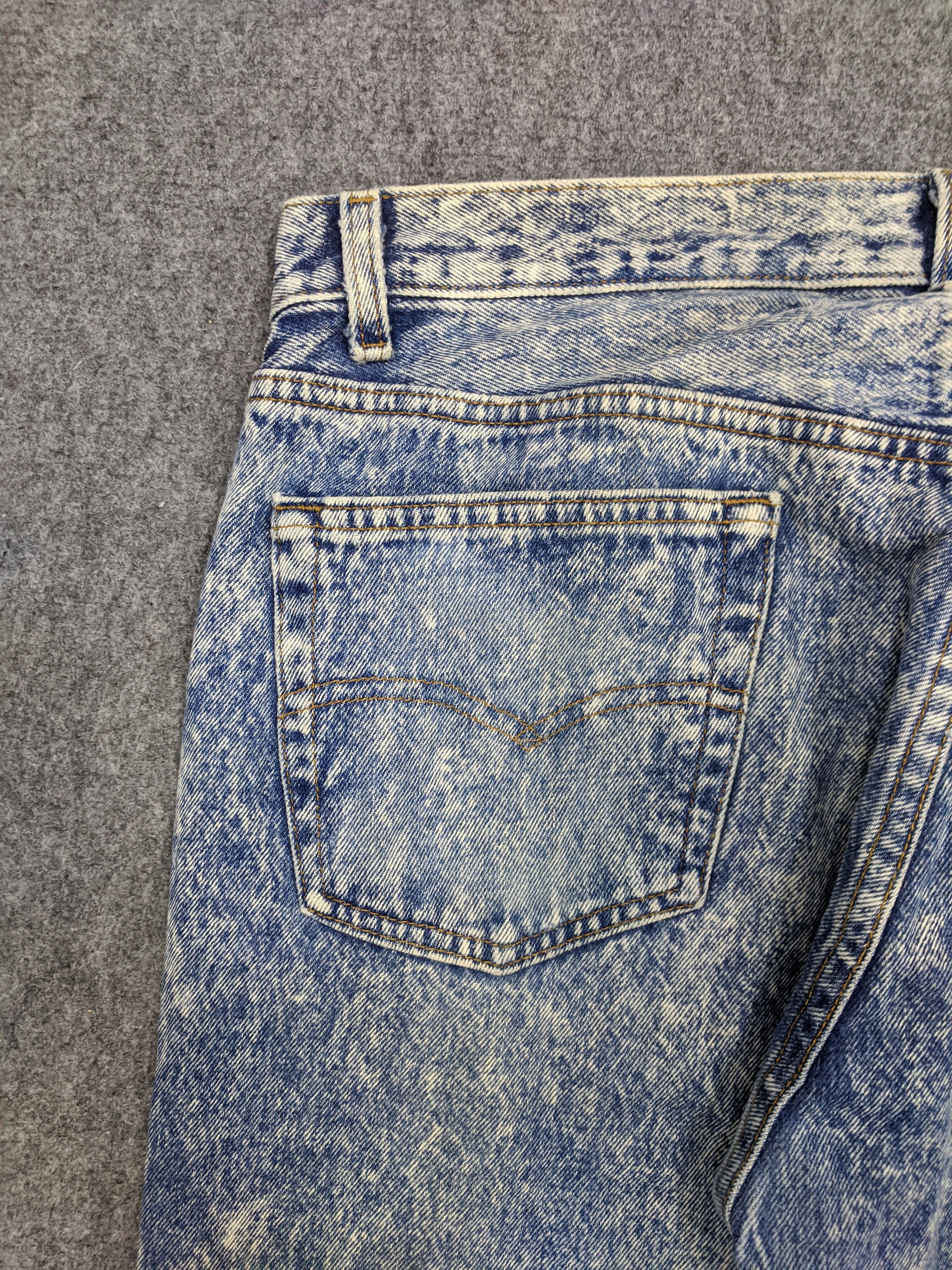 Levi's Vintage 90s Levis 501 Acid Wash Jeans DP0817 Size US 35 - 13 Thumbnail