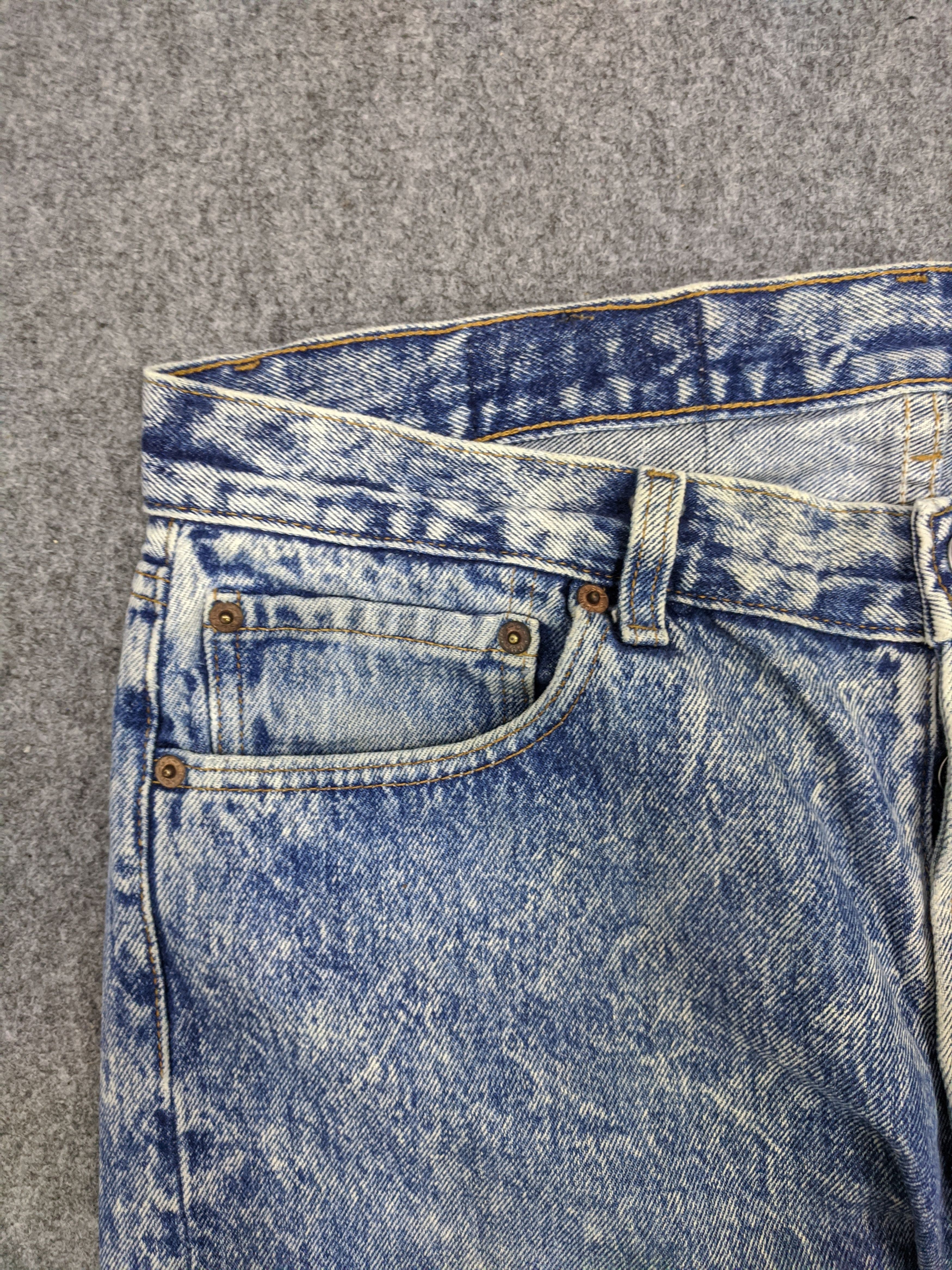 Levi's Vintage 90s Levis 501 Acid Wash Jeans DP0817 Size US 35 - 8 Thumbnail