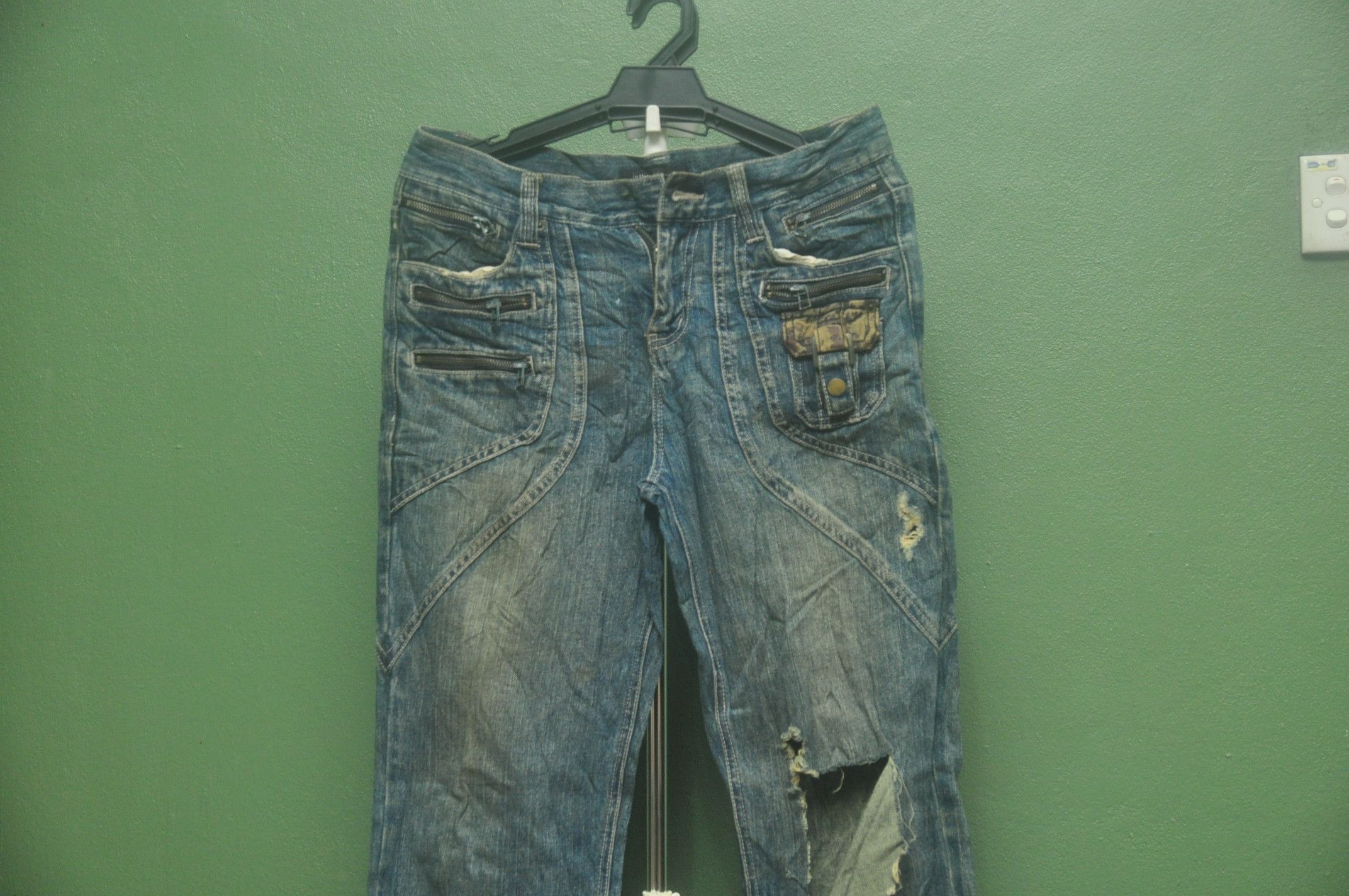 Japanese Brand Vintage Japanese Distressed Jeans Scott Fashion Style Size US 30 / EU 46 - 3 Thumbnail