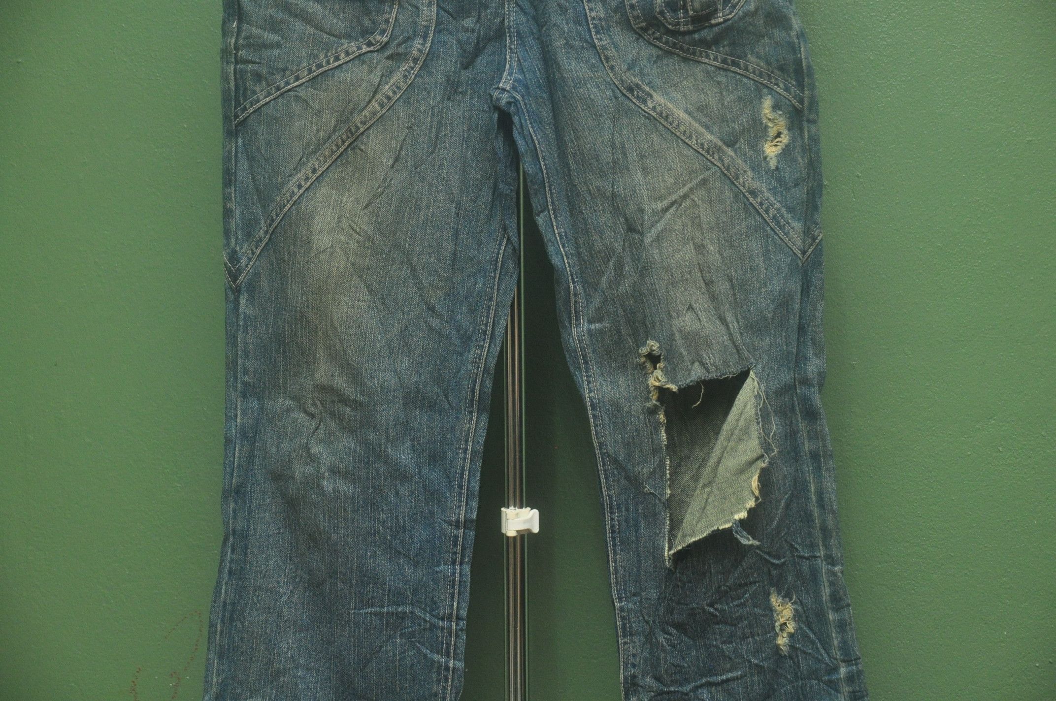 Japanese Brand Vintage Japanese Distressed Jeans Scott Fashion Style Size US 30 / EU 46 - 4 Thumbnail