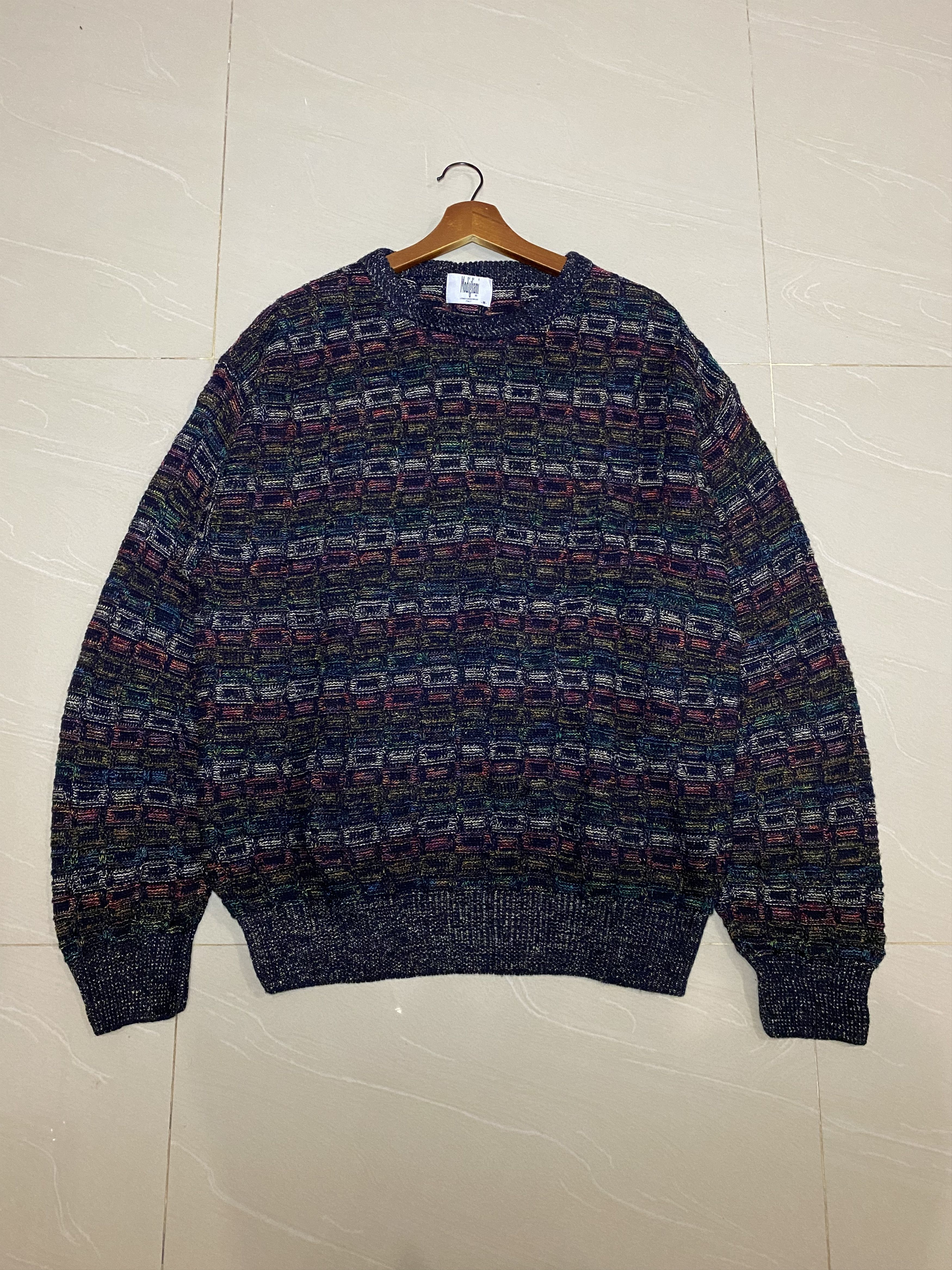Italian Designers Modigliani Uomo Coordwear Italy Knit Wear Sweatshirt ...