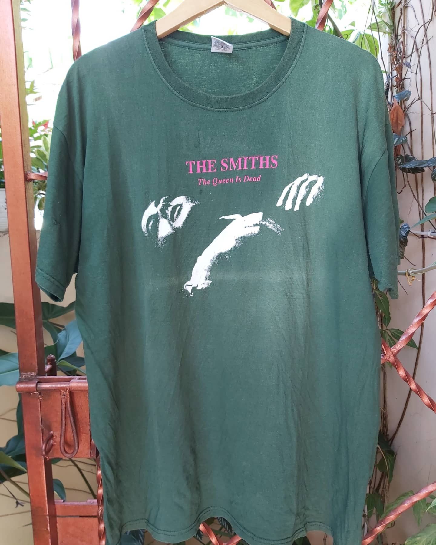 image of Band Tees x Fruit Of The Loom The Smiths The Queen Is Dead Original in Forest Green, Men's (Size XL