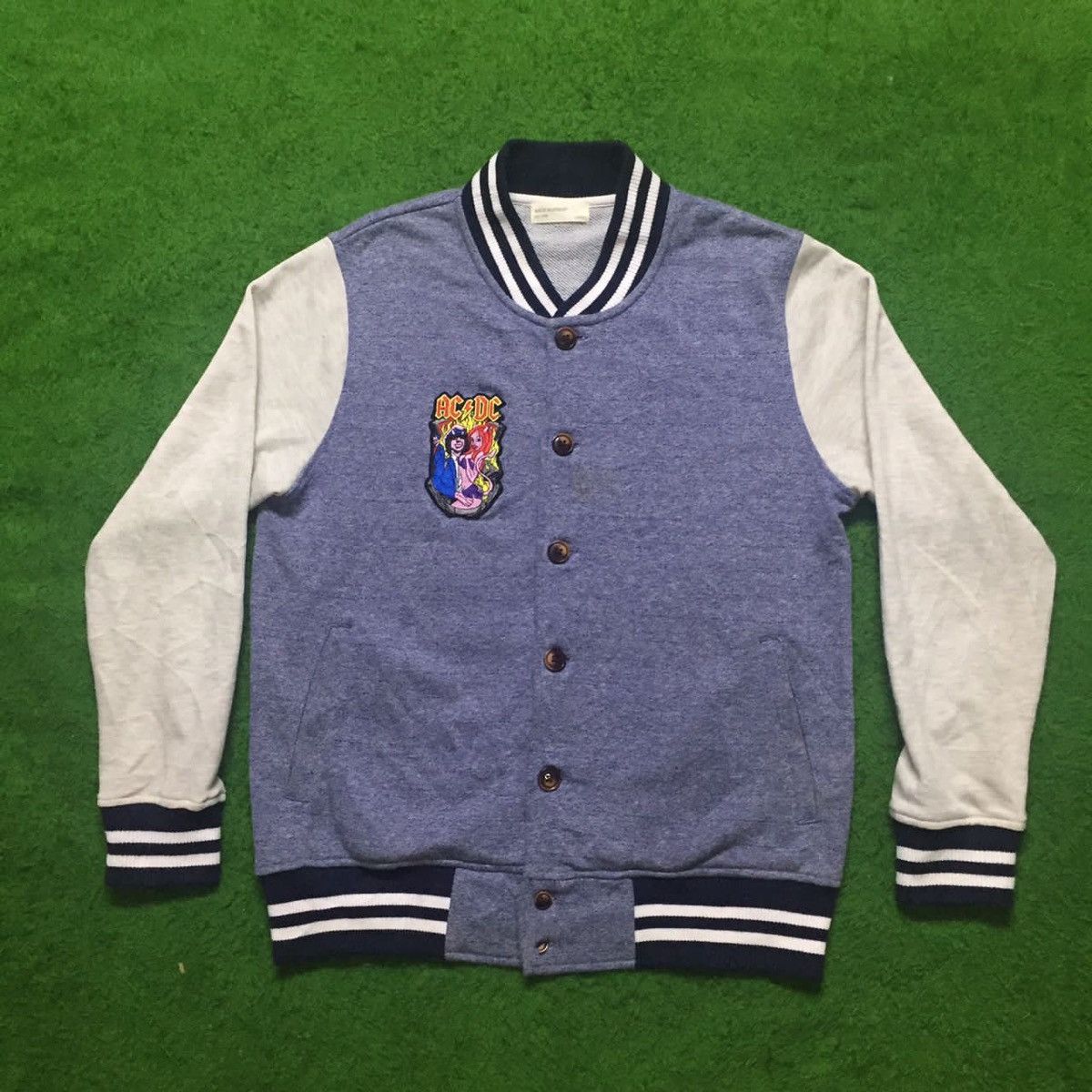 Band Tees × Japanese Brand Back Number Varsity Logo band ACDC Rare Size US M / EU 48-50 / 2 - 1 Thumbnail