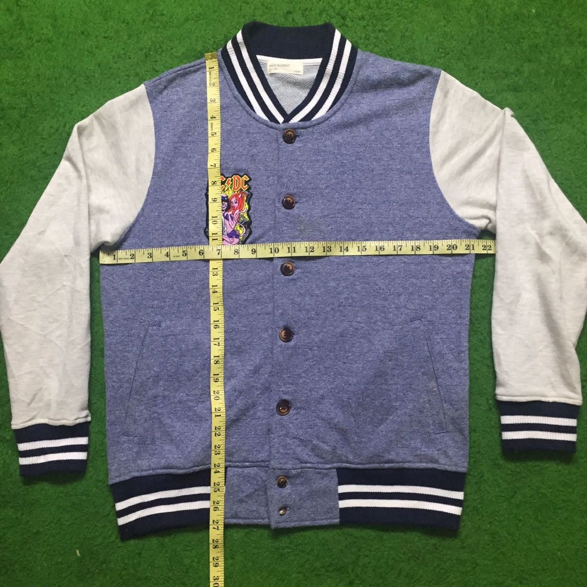 Band Tees × Japanese Brand Back Number Varsity Logo band ACDC Rare Size US M / EU 48-50 / 2 - 3 Thumbnail