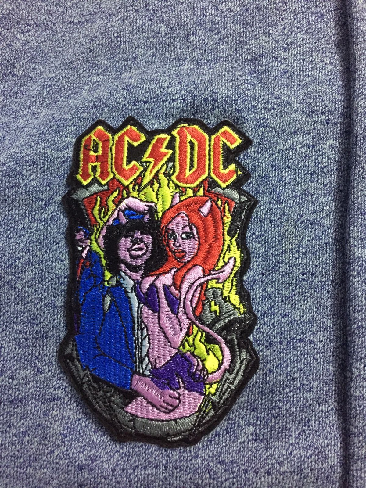 Band Tees × Japanese Brand Back Number Varsity Logo band ACDC Rare Size US M / EU 48-50 / 2 - 9 Thumbnail
