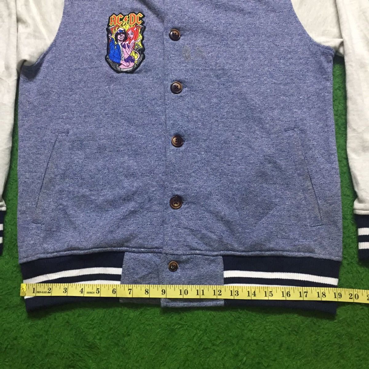 Band Tees × Japanese Brand Back Number Varsity Logo band ACDC Rare Size US M / EU 48-50 / 2 - 5 Thumbnail