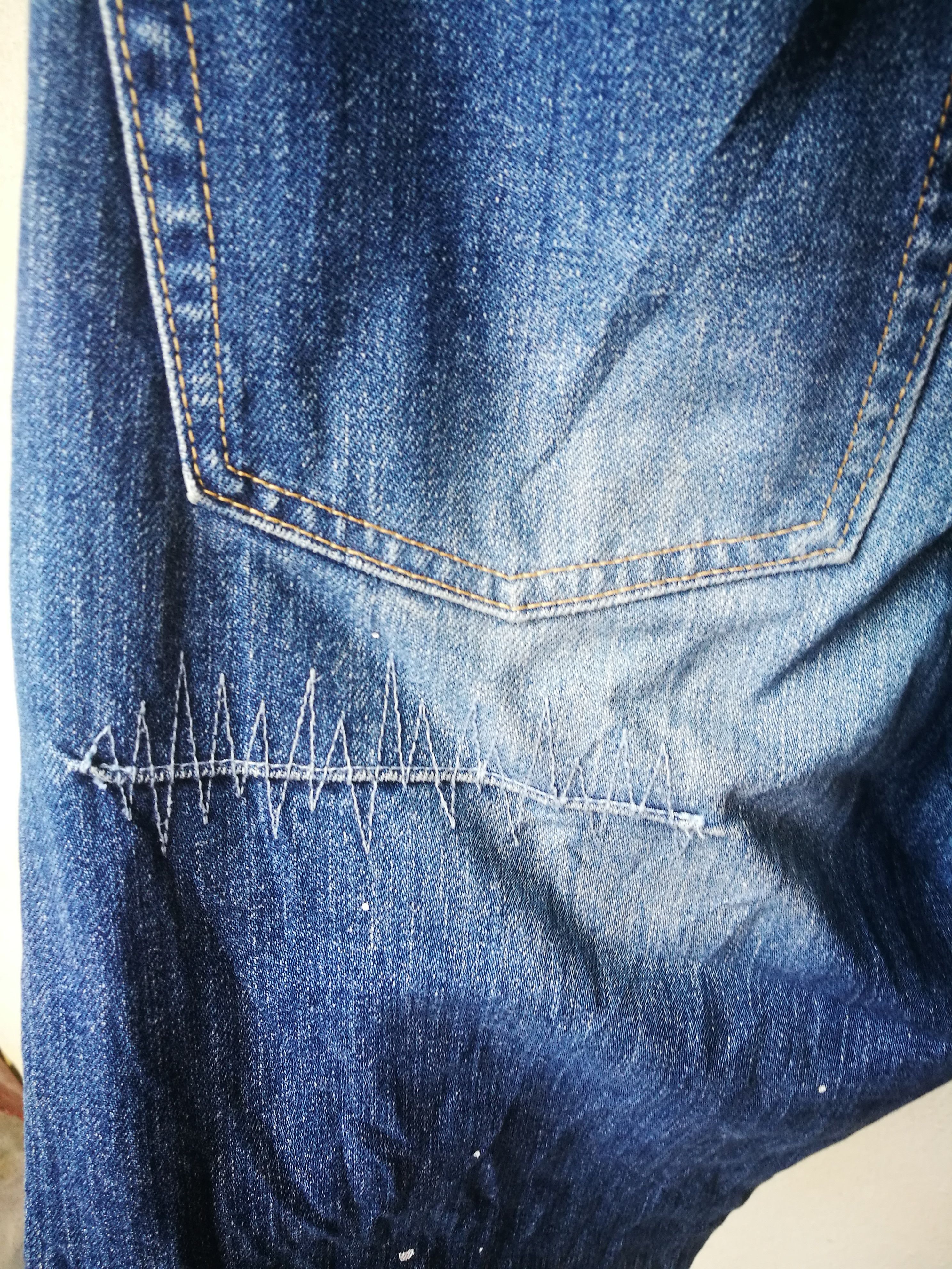 Japanese Brand × Takeo Kikuchi Takeo Kikuchi Distressed Painting Denim Size US 31 - 5 Thumbnail