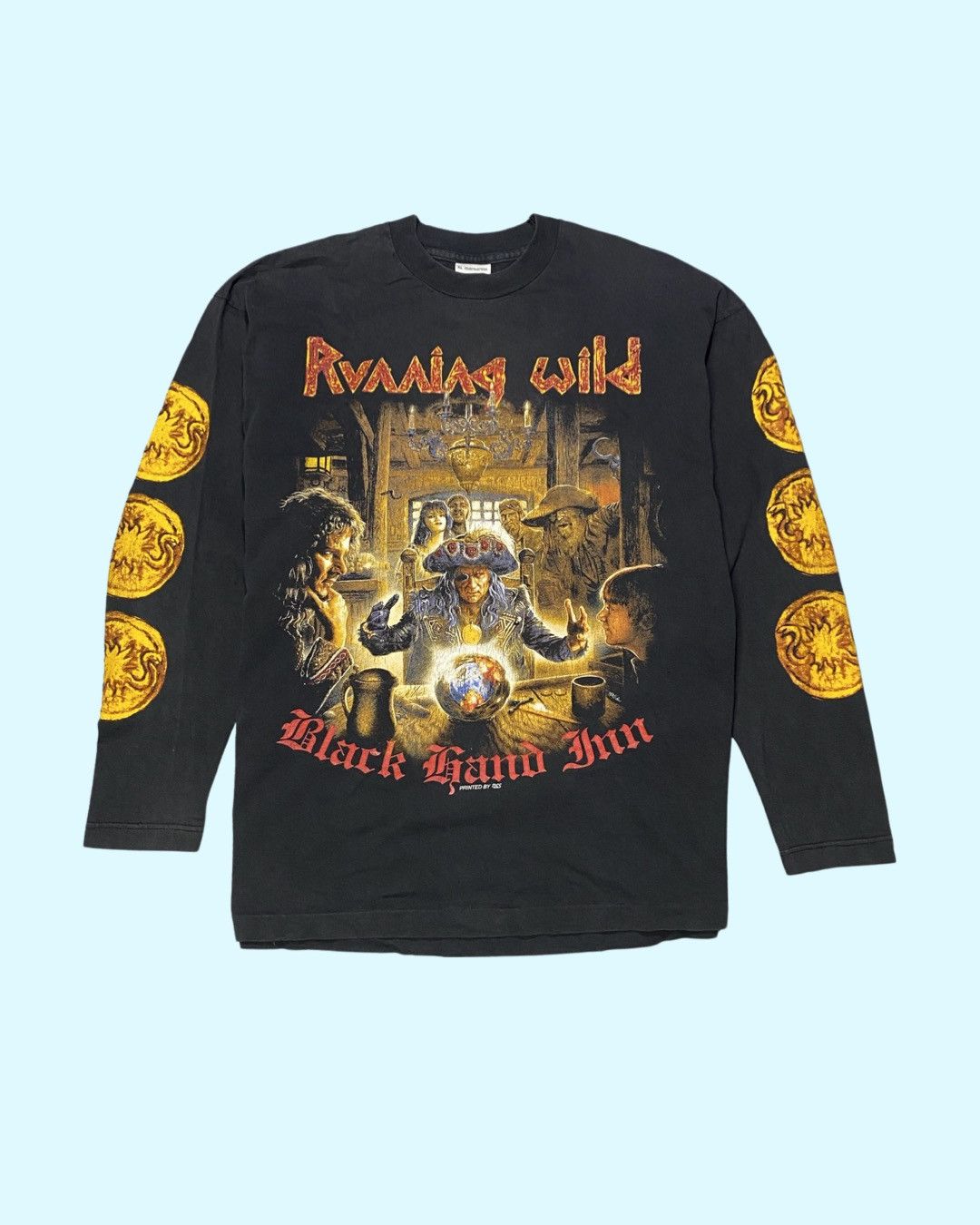 Vintage 🔥Very Rare Vintage 1994 Running Wild - Black Hand Inn | Grailed