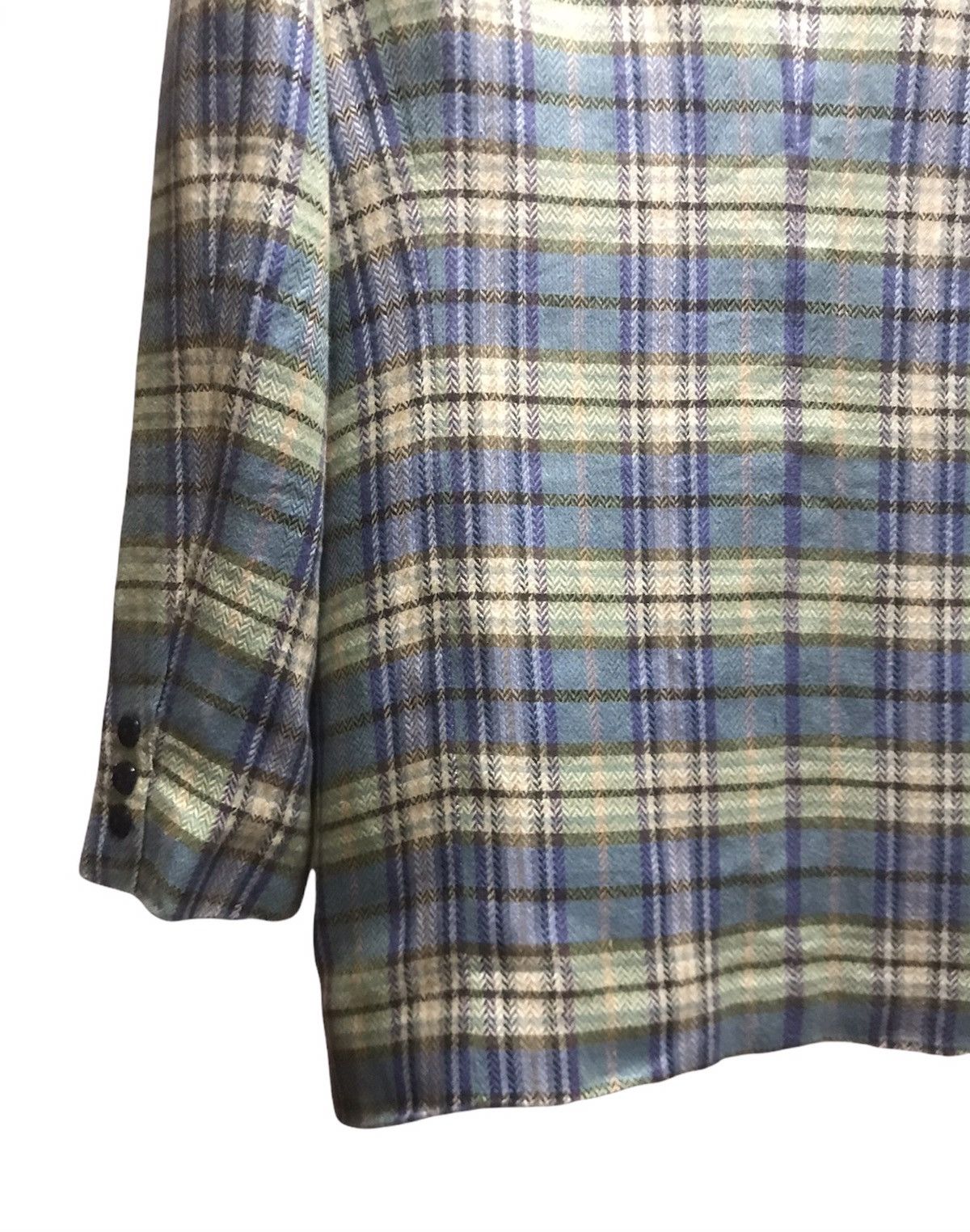 Japanese Brand × Kenzo Composition By Kenzo Plaid Blazer Size US S / EU 44-46 / 1 - 9 Thumbnail