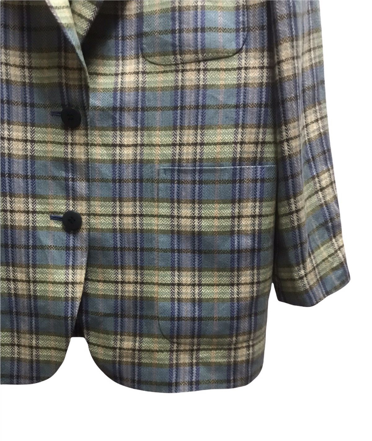 Japanese Brand × Kenzo Composition By Kenzo Plaid Blazer Size US S / EU 44-46 / 1 - 6 Thumbnail