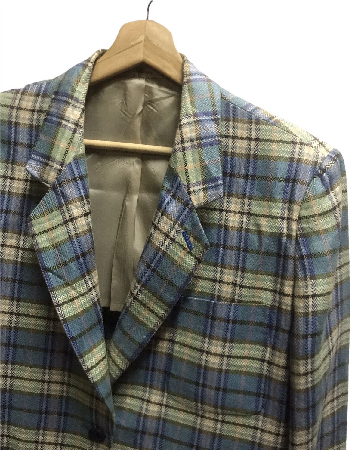 Japanese Brand × Kenzo Composition By Kenzo Plaid Blazer Size US S / EU 44-46 / 1 - 4 Thumbnail