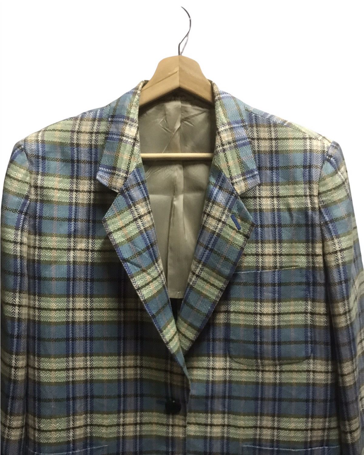Japanese Brand × Kenzo Composition By Kenzo Plaid Blazer Size US S / EU 44-46 / 1 - 3 Thumbnail
