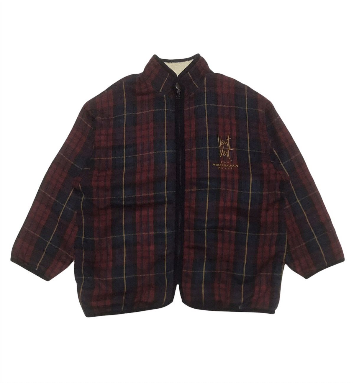 Pierre Balmain Pierre Balmain Vent Vent Plaid Sherpa Lining Jacket Size US L / EU 52-54 / 3 - 1 Thumbnail