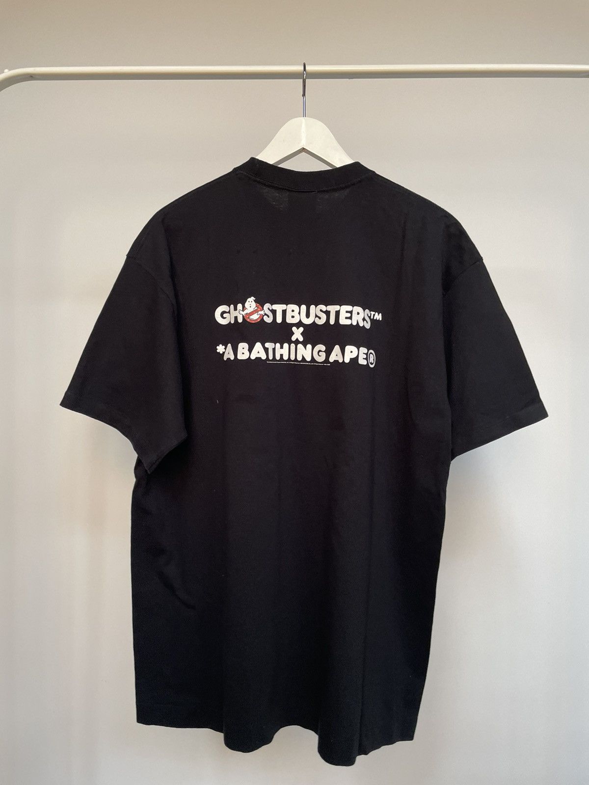 Bape Ghostbusters fire camo T-shirt Black