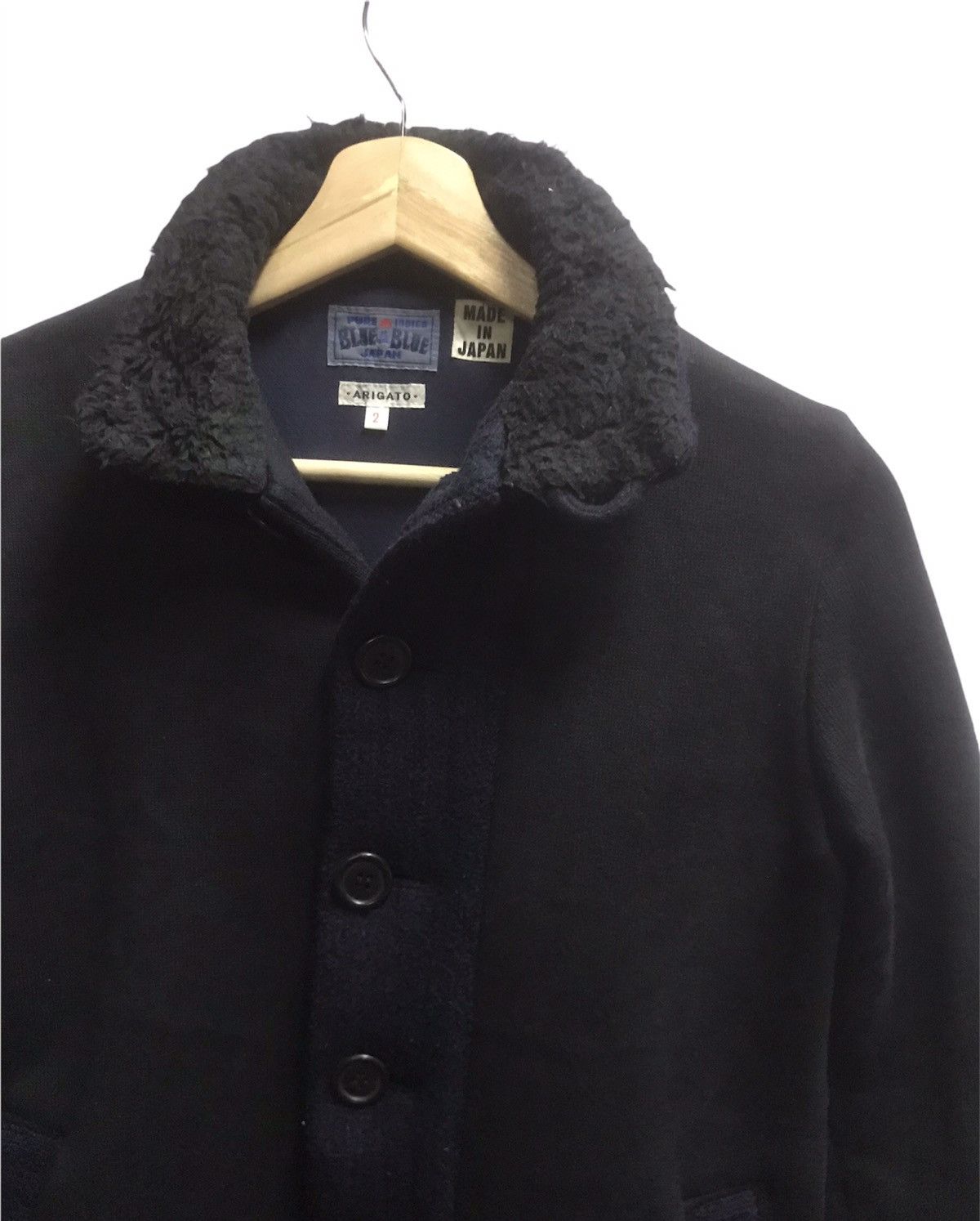 Blue Blue Japan Blue Blue Indigo Mock Neck Buttons Jacket Size US XS / EU 42 / 0 - 3 Thumbnail