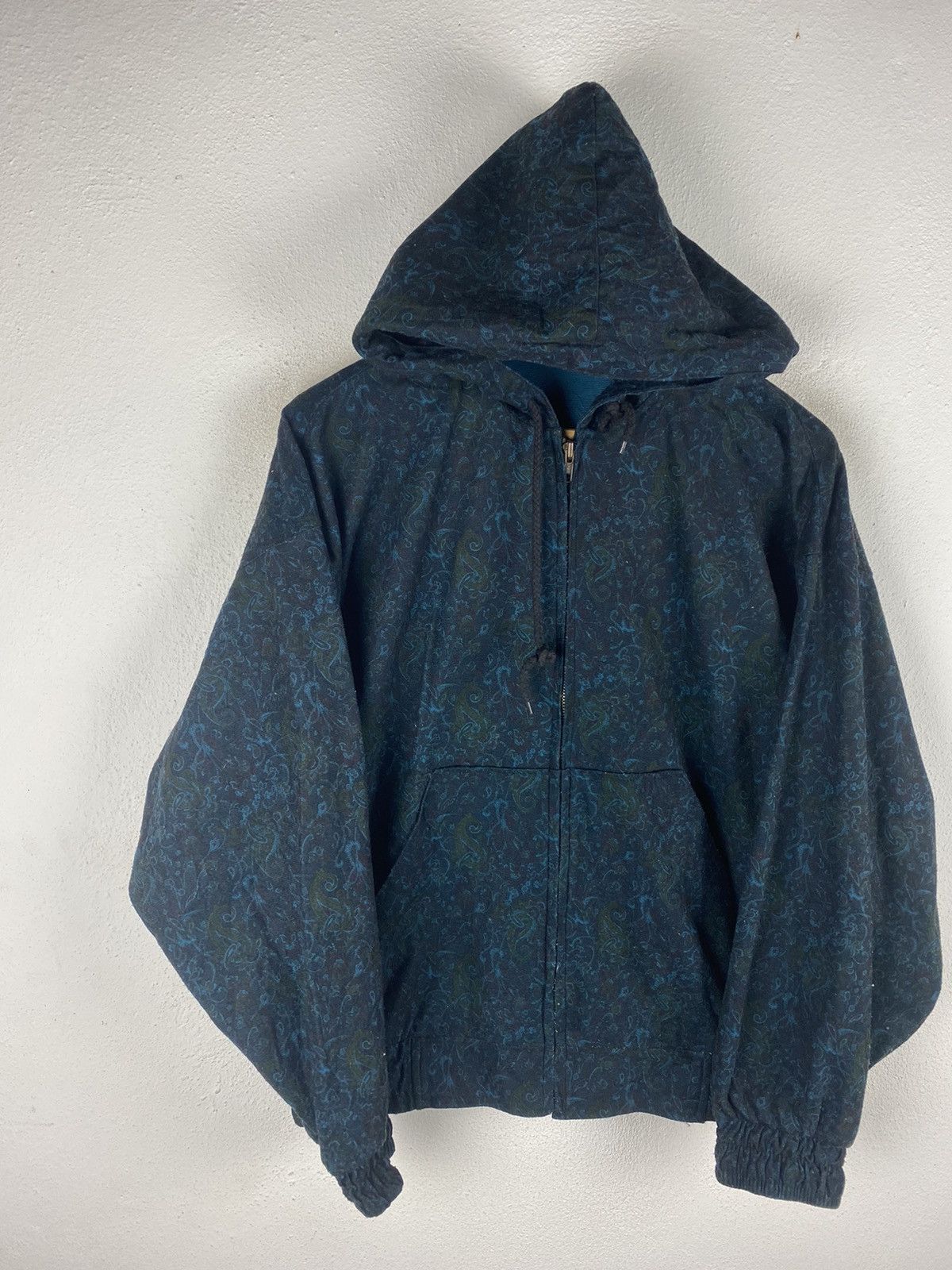 Japanese Brand × Vintage Vintage A.C. Finest Style Paisley Pattern Hooded Jacket Size US L / EU 52-54 / 3 - 4 Thumbnail