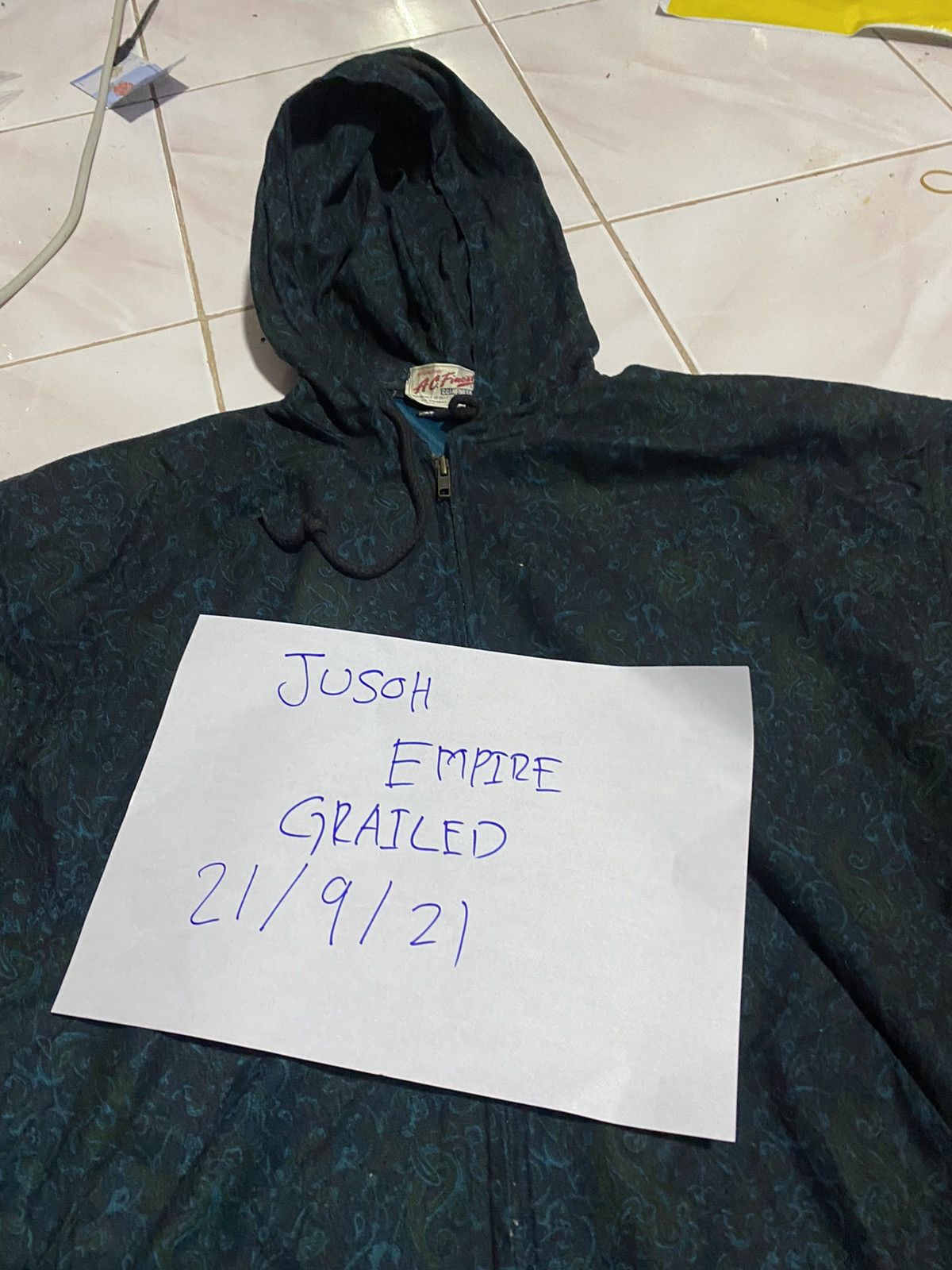 Japanese Brand × Vintage Vintage A.C. Finest Style Paisley Pattern Hooded Jacket Size US L / EU 52-54 / 3 - 8 Thumbnail