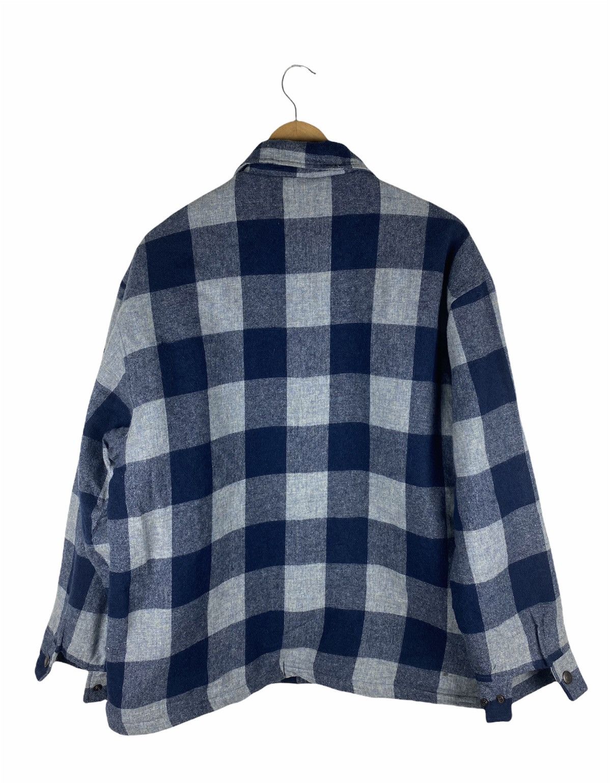 Vintage Sabu Roku Buffalo Plaid Heavy Flannel Overshirt 1970s Style Size US L / EU 52-54 / 3 - 2 Thumbnail