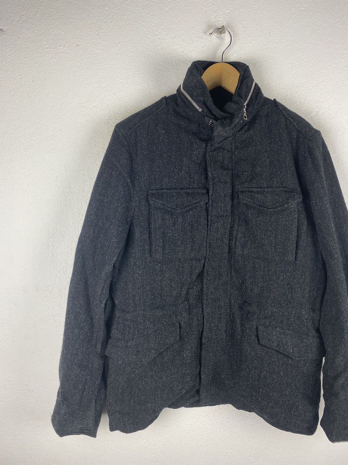 Japanese Brand × SHIPS SHIPS Herringbone Wool Jacket with Thermore Insulation Size US M / EU 48-50 / 2 - 5 Thumbnail