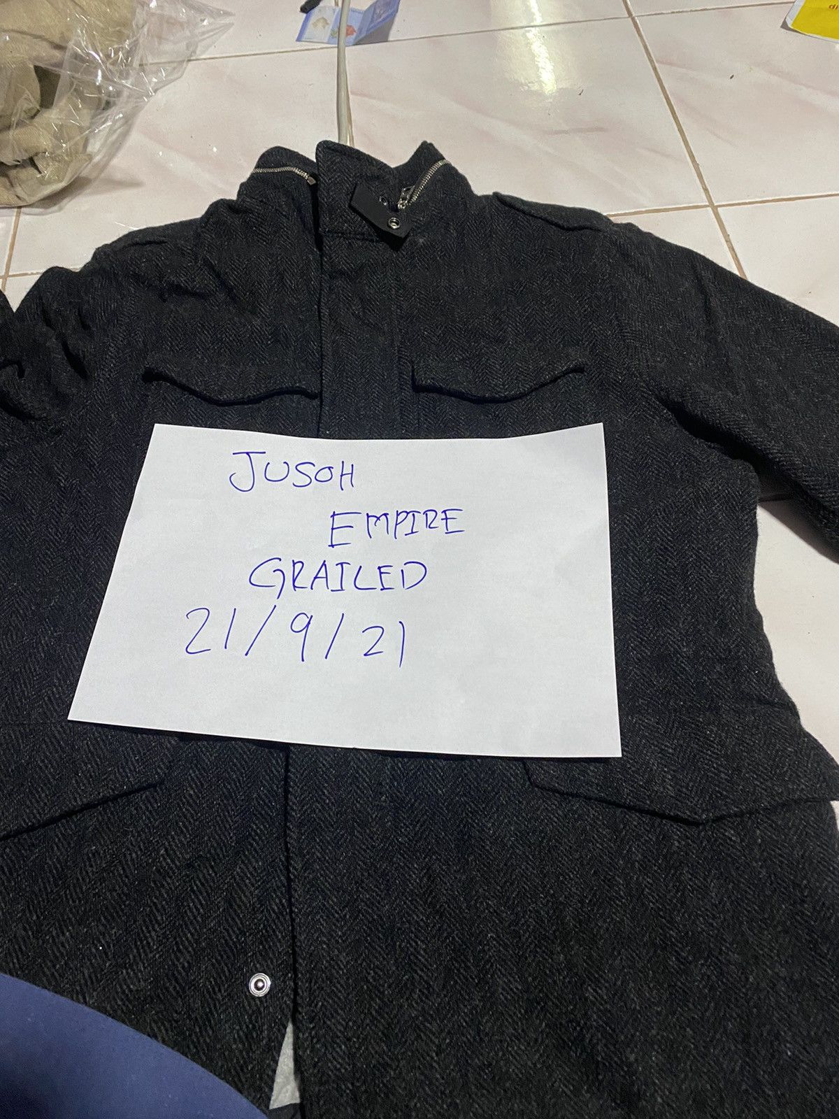 Japanese Brand × SHIPS SHIPS Herringbone Wool Jacket with Thermore Insulation Size US M / EU 48-50 / 2 - 10 Thumbnail