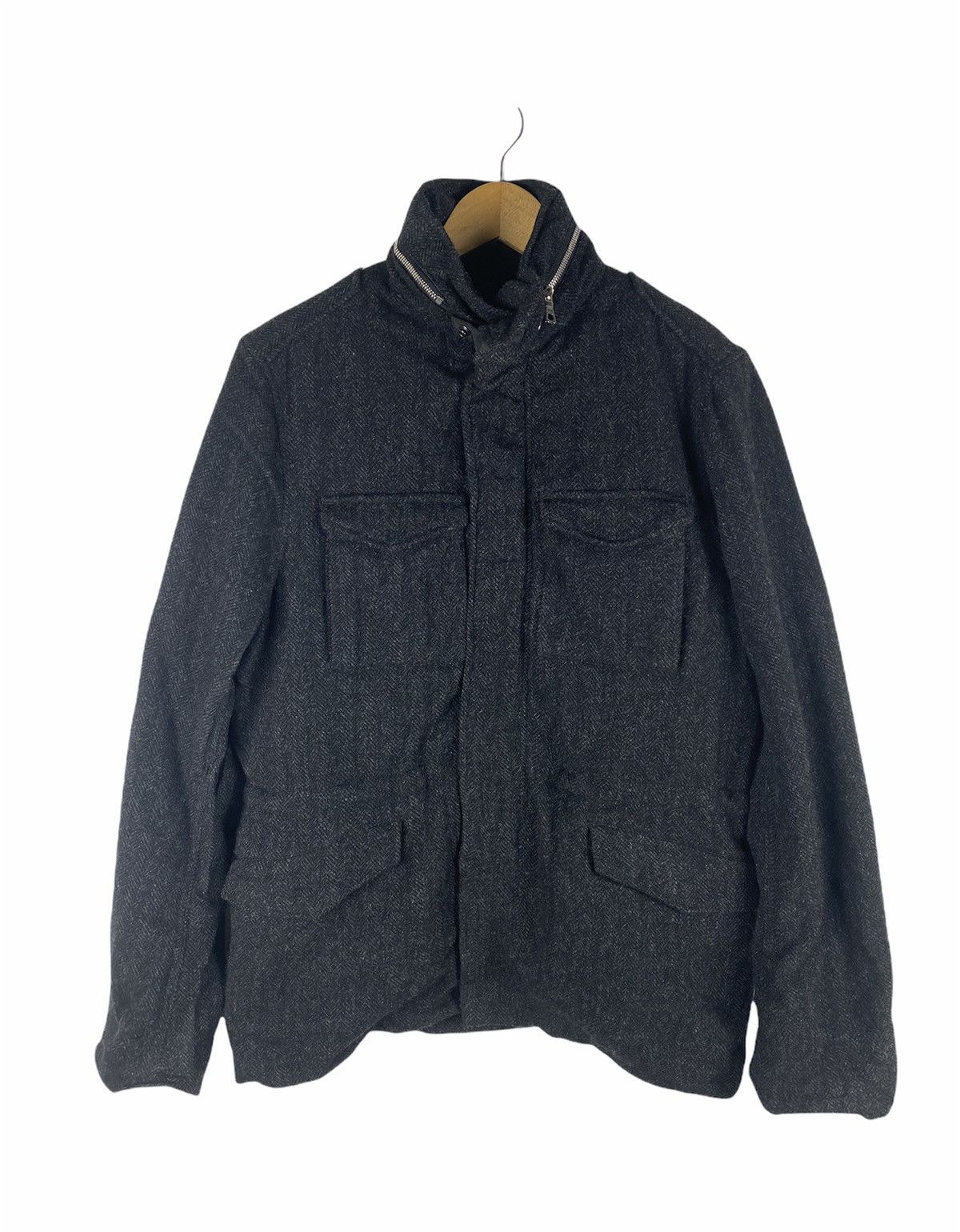 Japanese Brand × SHIPS SHIPS Herringbone Wool Jacket with Thermore Insulation Size US M / EU 48-50 / 2 - 1 Thumbnail