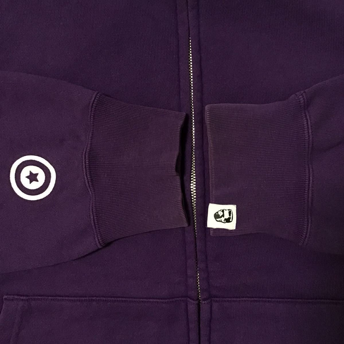 Bape BAPE purple camo x purple shark full zip hoodie Size US L / EU 52-54 / 3 - 6 Thumbnail
