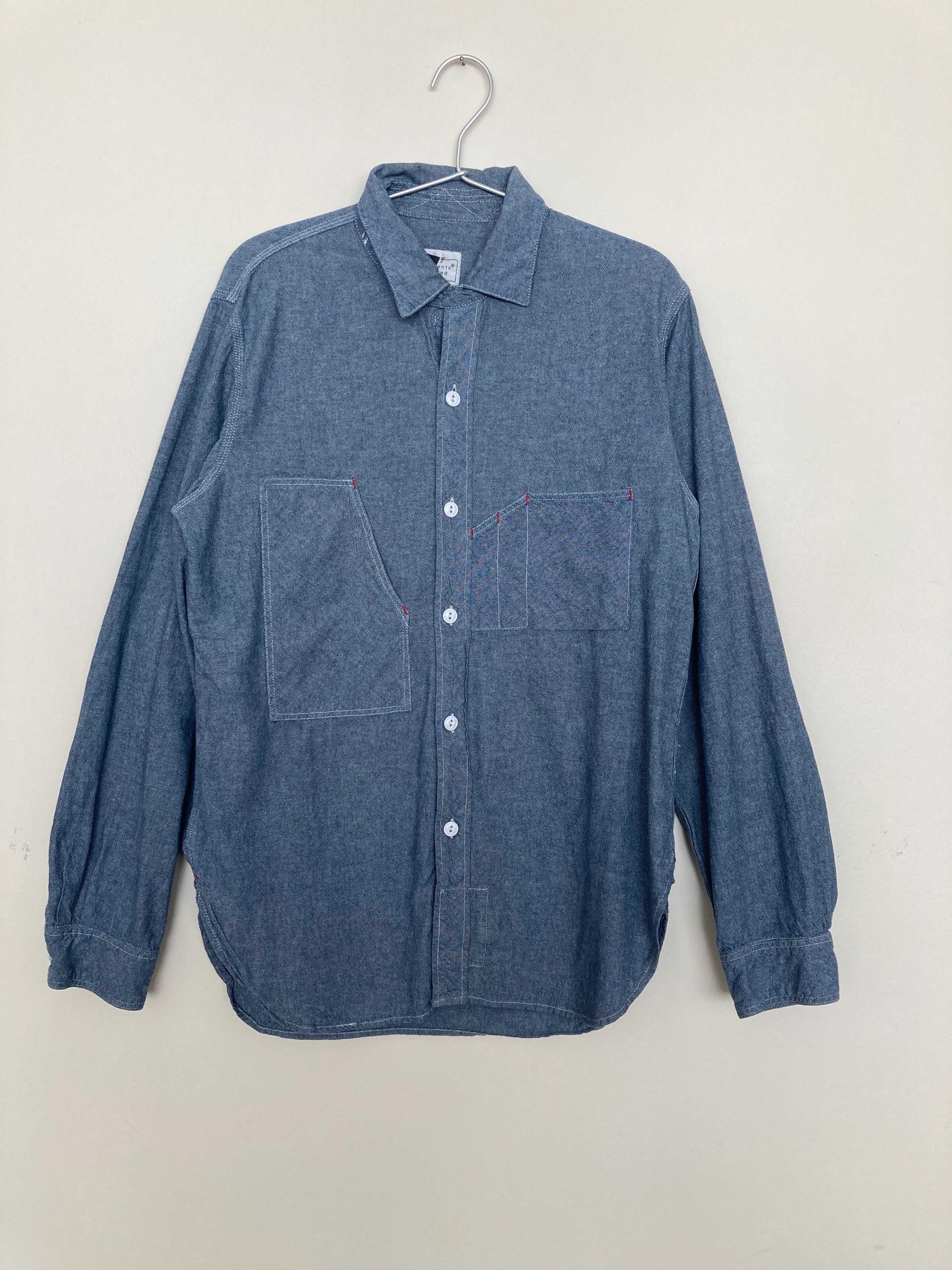 ENGINEERED GARMENTS／CPOシャツ（M） CPO Shirt Jacket – Dark Navy Heavy Wool Elastique