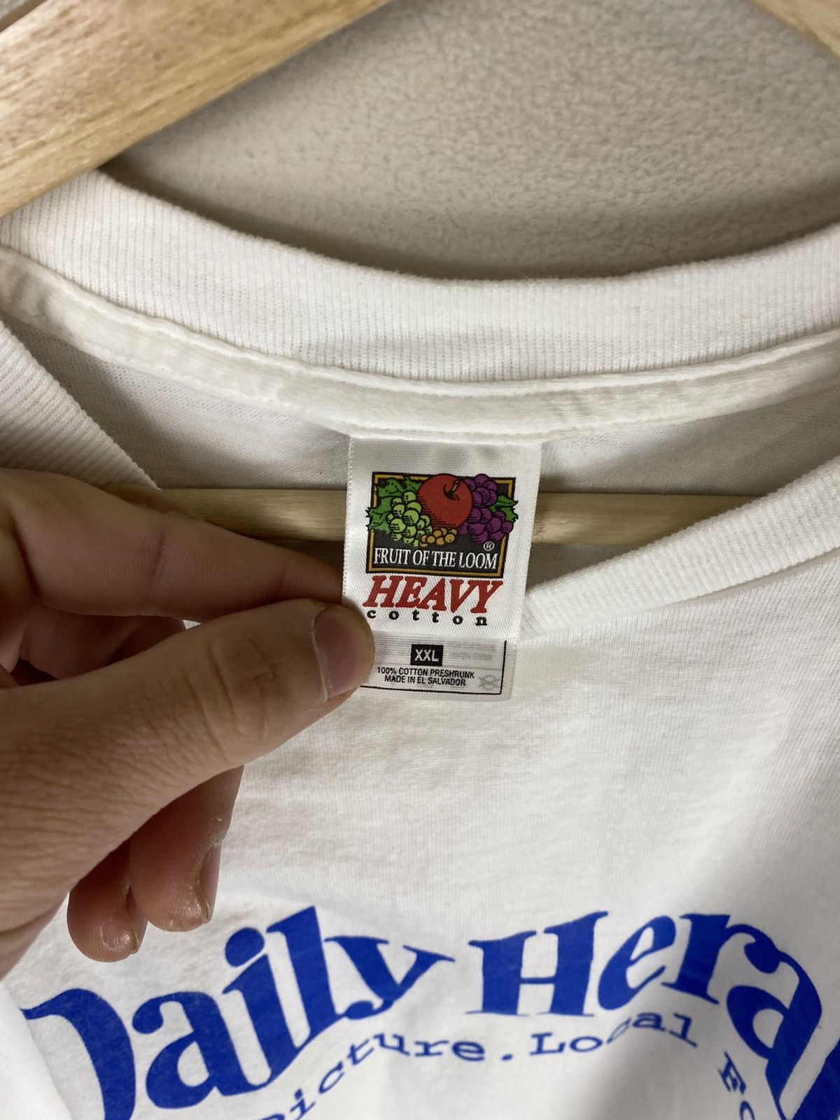 Vintage Vintage Daily Herald Tee Size US XXL / EU 58 / 5 - 2 Thumbnail