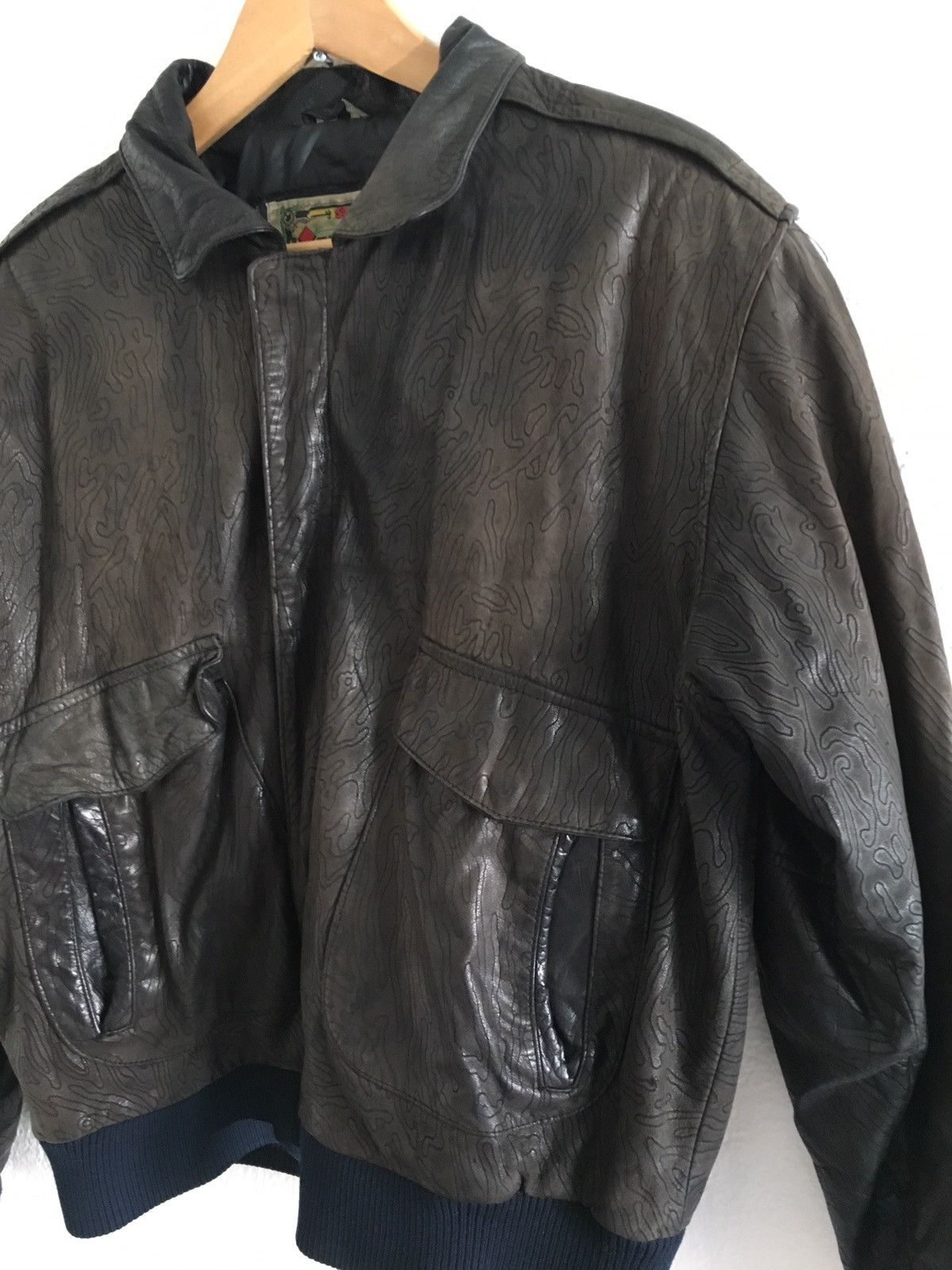 Vintage Vintage Leather Jacket Medium 80s 90s Motorcycle Biker Size US M / EU 48-50 / 2 - 3 Thumbnail