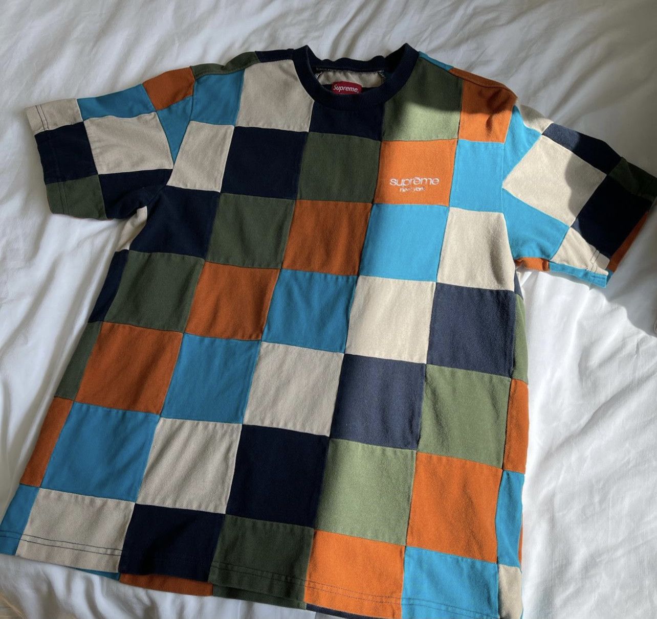 Supreme patchwork cheap pique tee