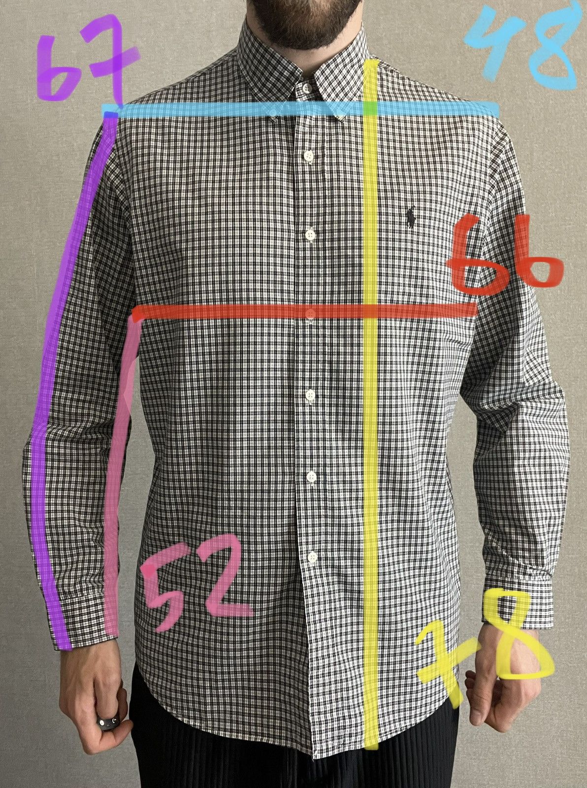 Polo Ralph Lauren Polo Ralph Laurent checkered button down Shirt Long sleeve Size US XL / EU 56 / 4 - 9 Thumbnail