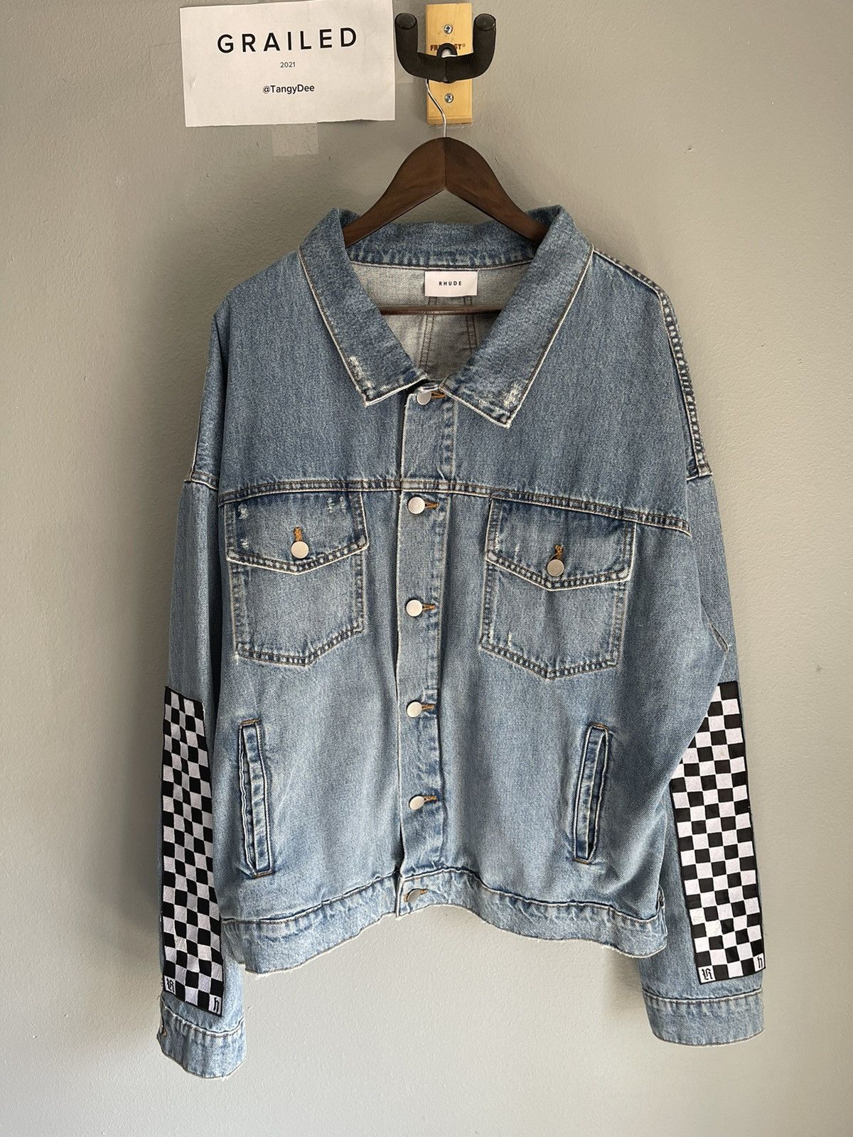 ジャケット・アウター Rhude Trucker Denim Jacket S DROPNECK DENIM TRUCKER JACKET – R H U D E
