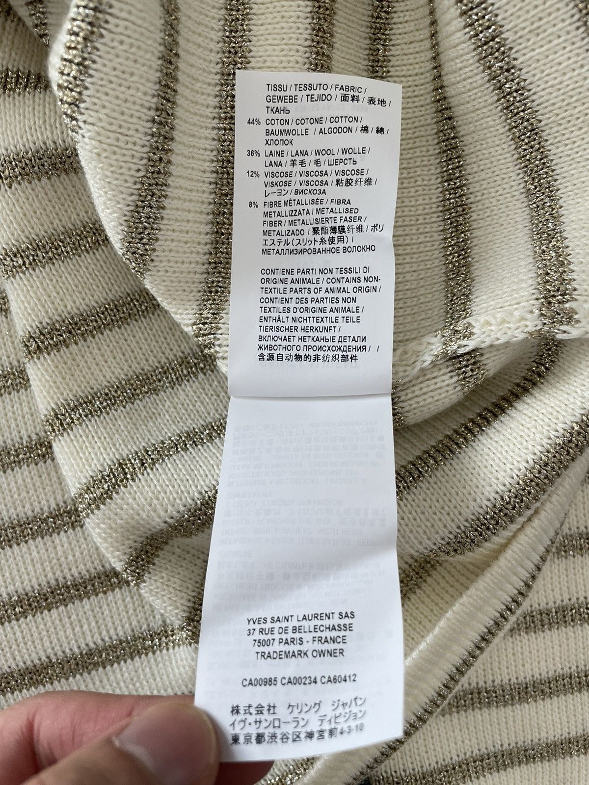 Saint Laurent Paris × Yves Saint Laurent RareNEW $1,200 Value Runway Limited Edition Crewneck Sweater Size US XL / EU 56 / 4 - 20 Thumbnail