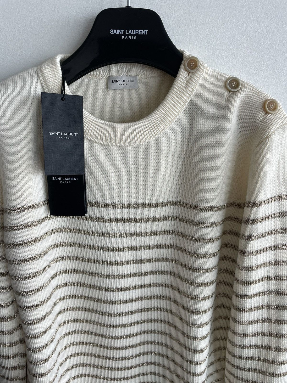 Saint Laurent Paris × Yves Saint Laurent RareNEW $1,200 Value Runway Limited Edition Crewneck Sweater Size US XL / EU 56 / 4 - 2 Thumbnail