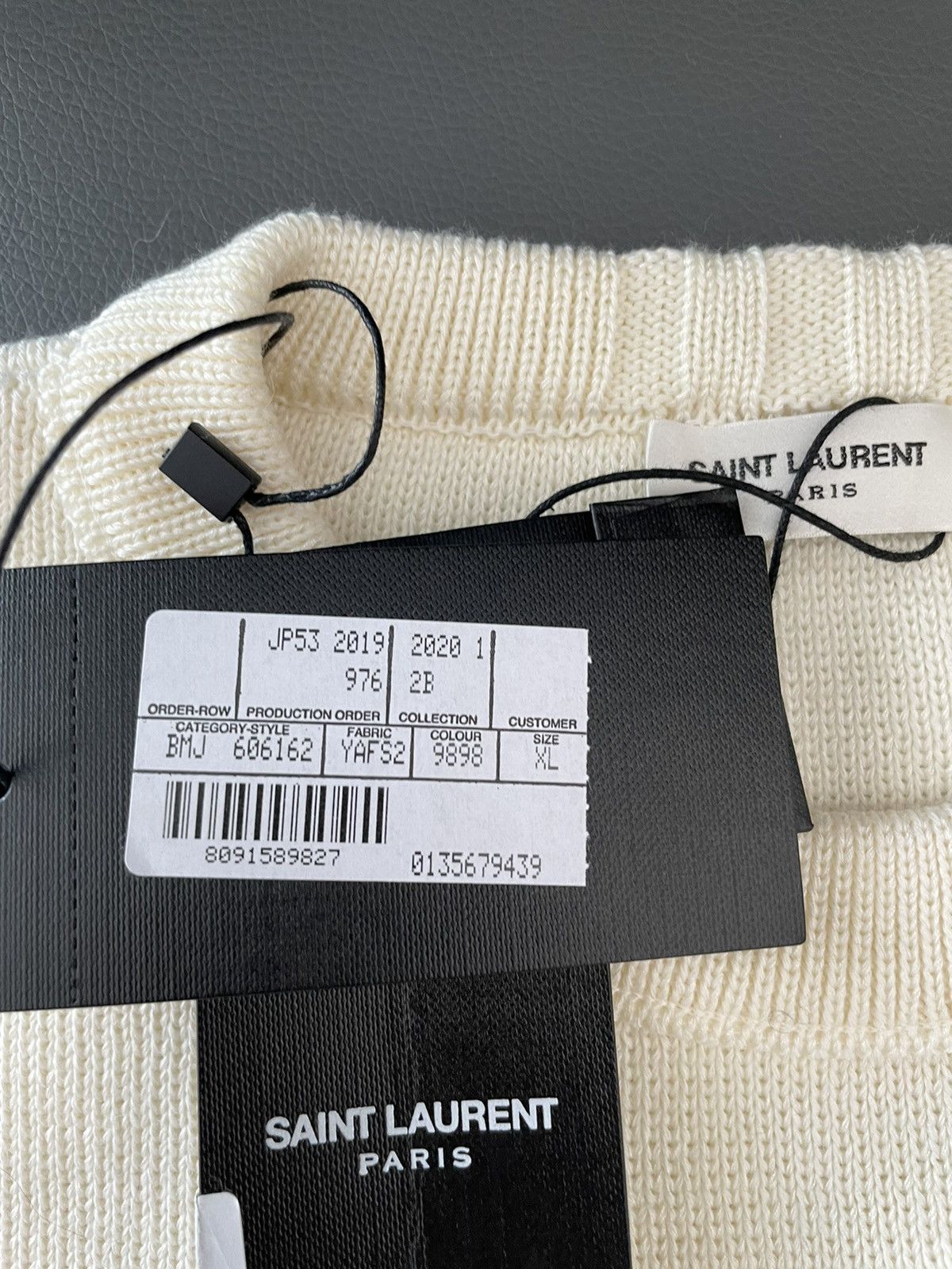 Saint Laurent Paris × Yves Saint Laurent RareNEW $1,200 Value Runway Limited Edition Crewneck Sweater Size US XL / EU 56 / 4 - 5 Thumbnail