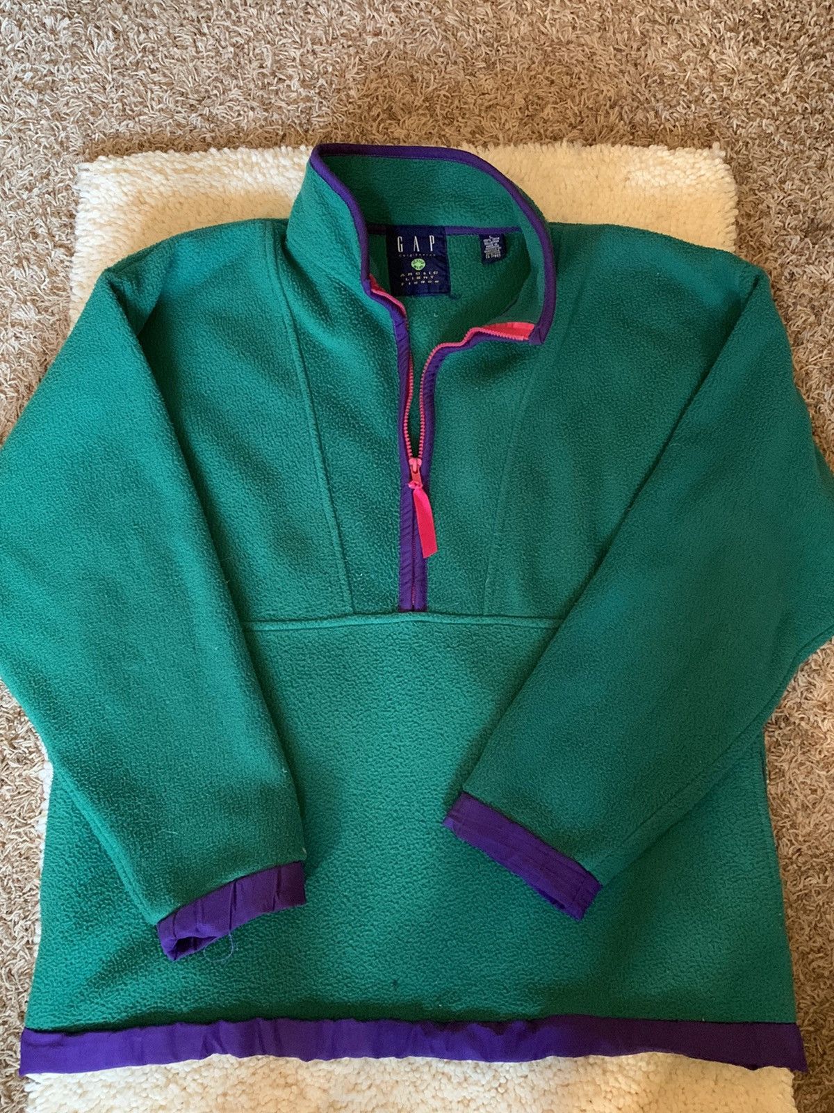 Vintage 90s Gap Arctic Light Fleece 1/2 Zip