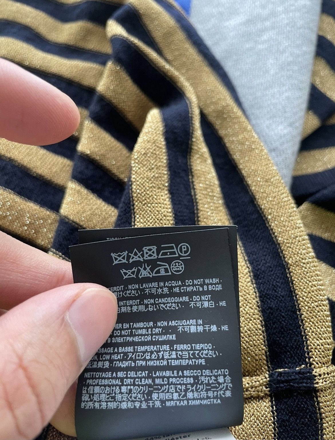 Hedi Slimane × Saint Laurent Paris × Yves Saint Laurent Timothée Chalamet Limited Edition Gold Knit Runway Crewneck Size US L / EU 52-54 / 3 - 11 Thumbnail