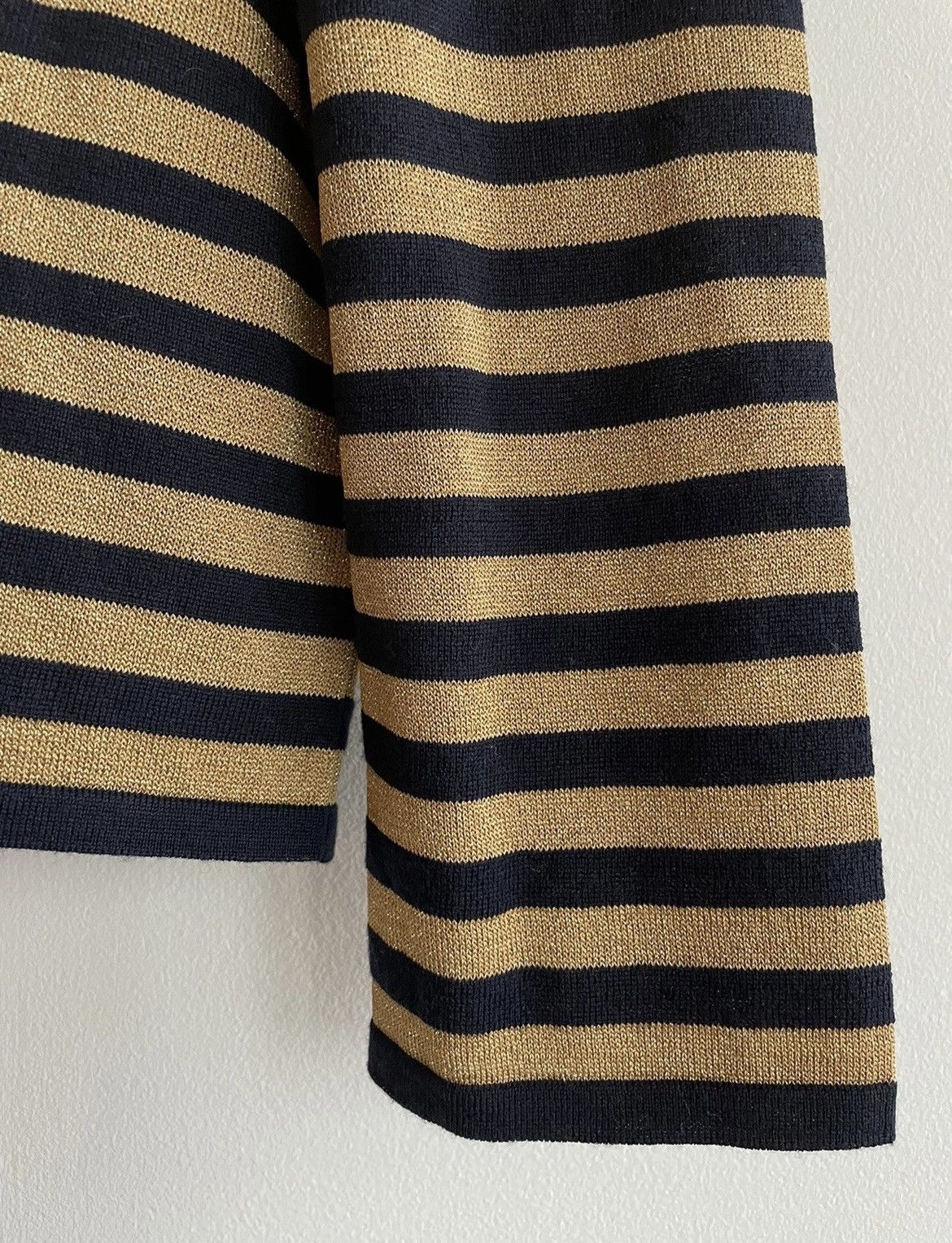 Hedi Slimane × Saint Laurent Paris × Yves Saint Laurent Timothée Chalamet Limited Edition Gold Knit Runway Crewneck Size US L / EU 52-54 / 3 - 14 Thumbnail