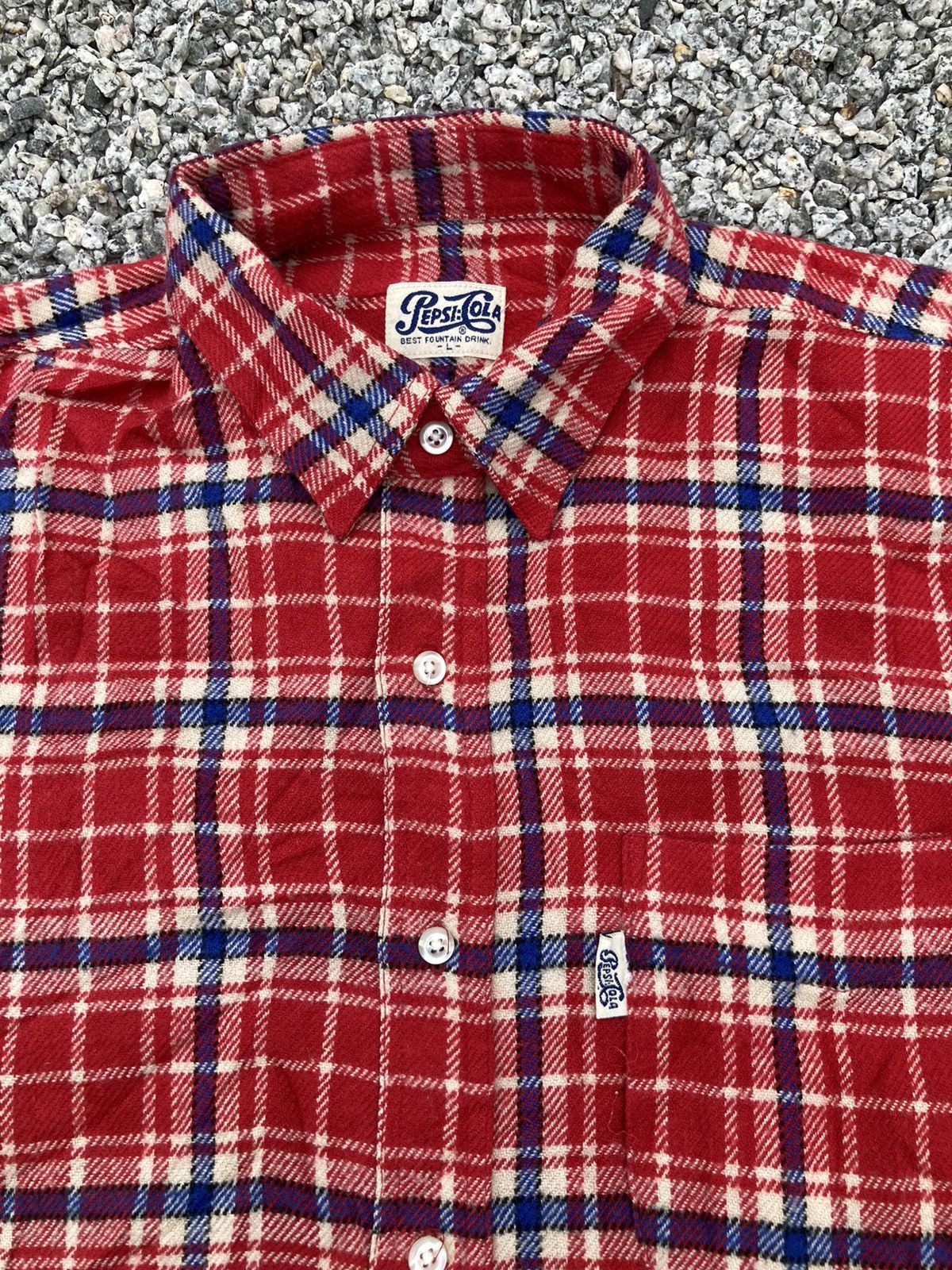 Flannel × Pepsi Vintage Pepsi Red Checkered Flannel Size US L / EU 52-54 / 3 - 4 Thumbnail