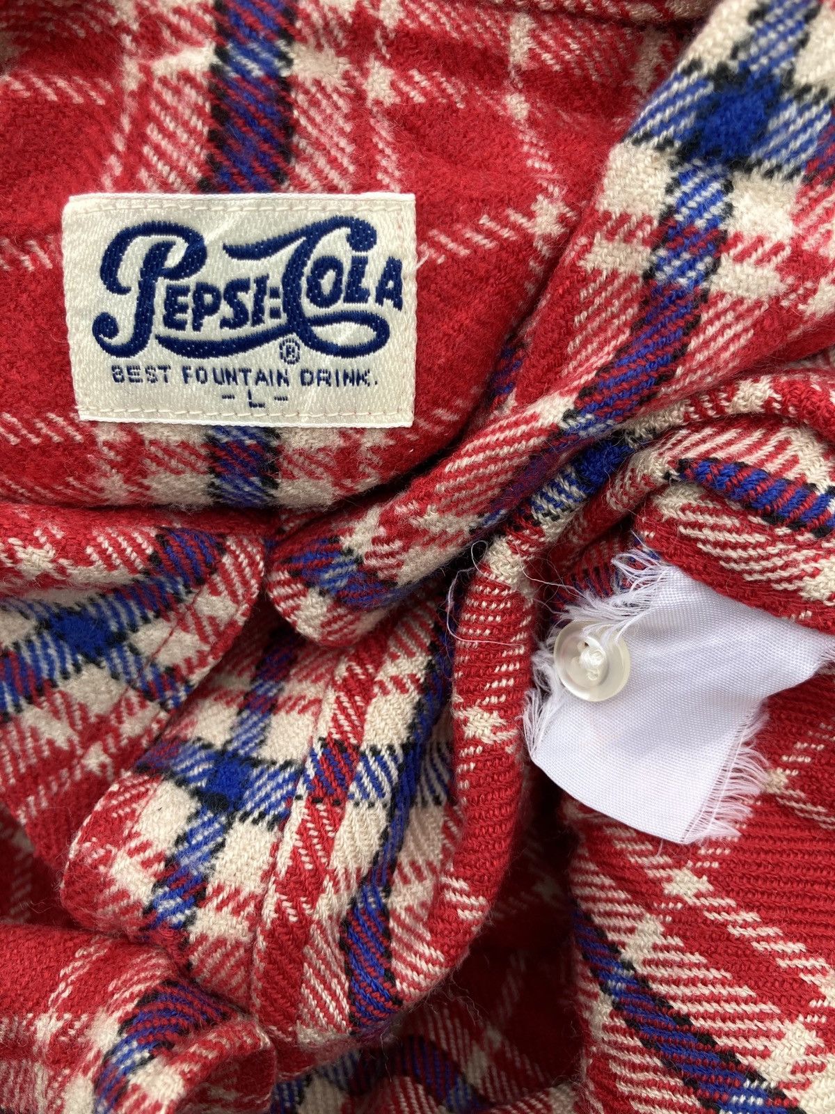 Flannel × Pepsi Vintage Pepsi Red Checkered Flannel Size US L / EU 52-54 / 3 - 6 Thumbnail